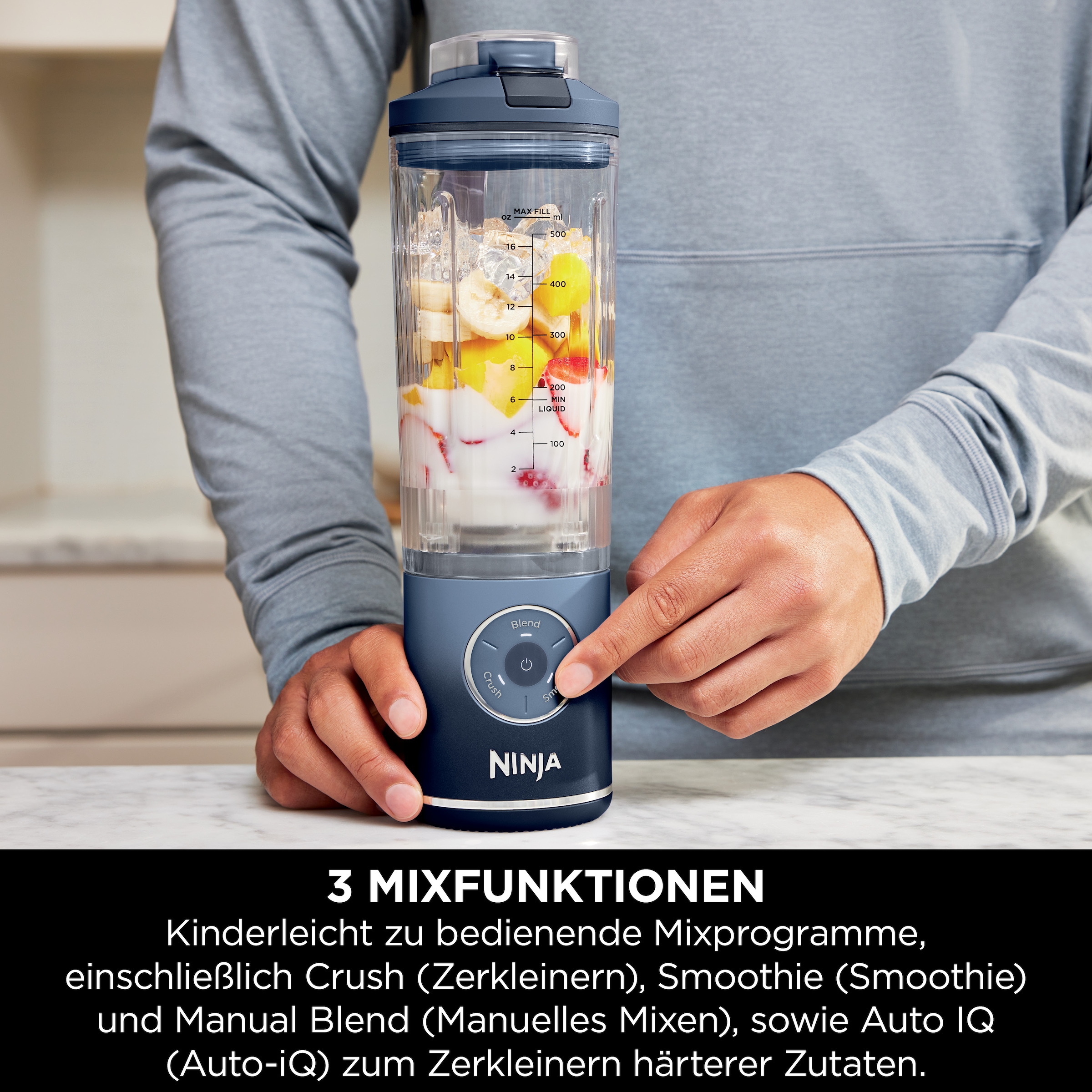 NINJA Standmixer »Blast Max  - Blau BC251EUNV«