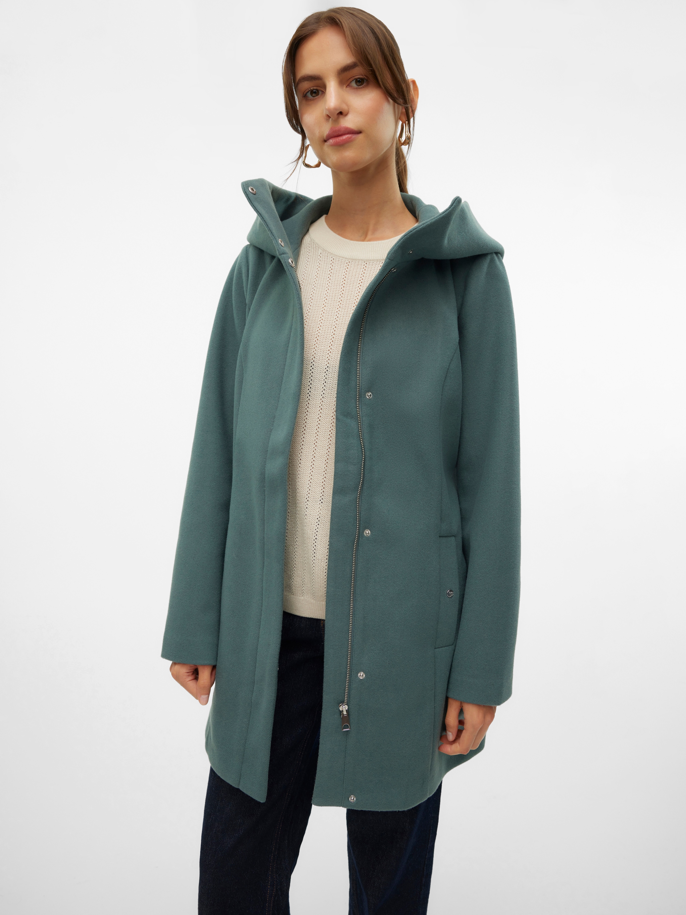 Vero Moda Langjacke »VMPOPLIVA JACKET GA BOO«, mit Kapuze