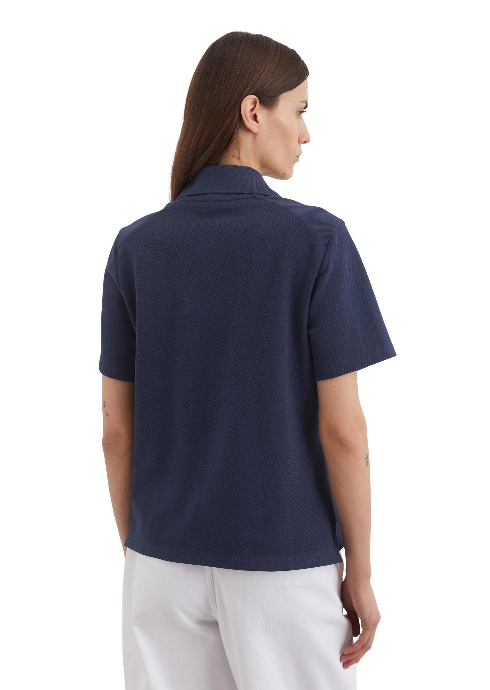 Marc O'Polo Poloshirt, mit lässiger Honeycomb-Struktur
