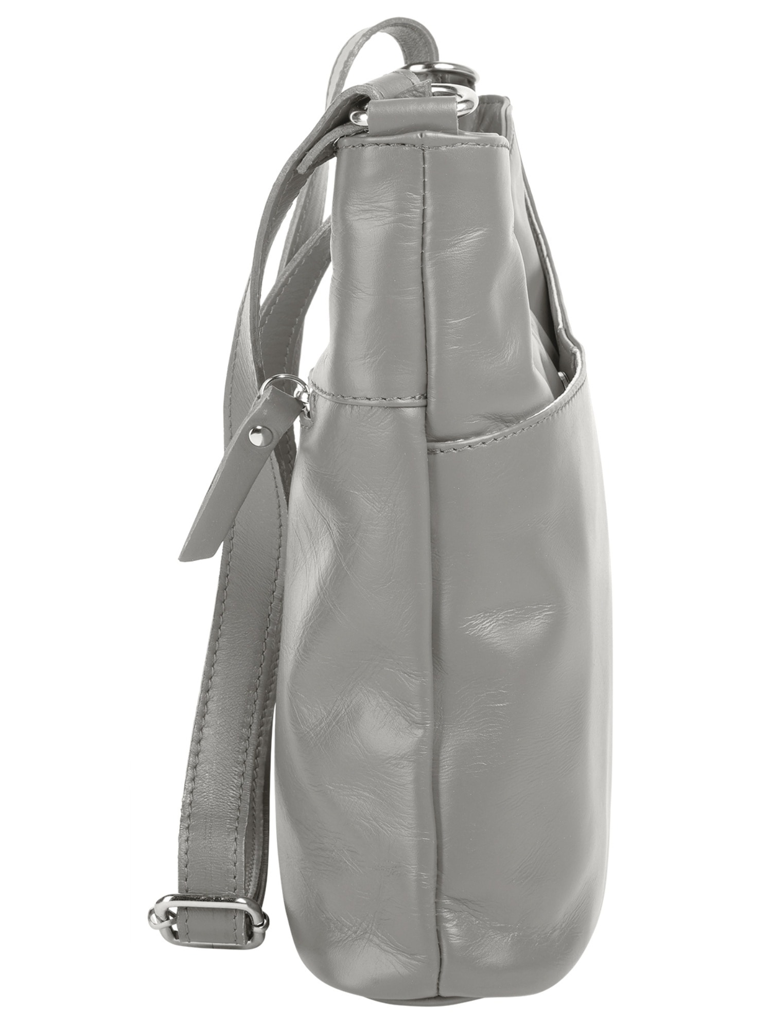 Samantha Look Umhängetasche echt Leder, Made in Italy