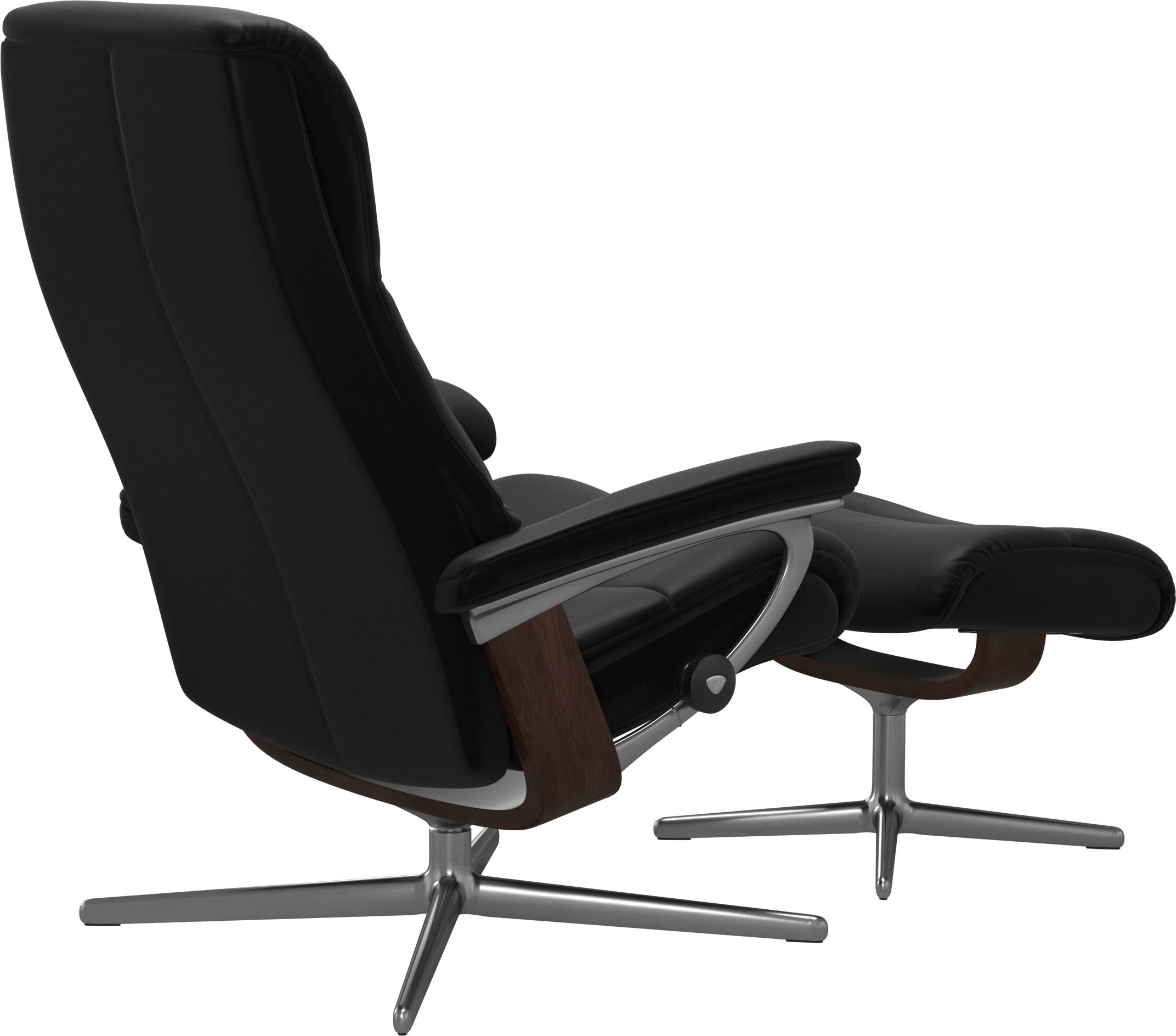 Stressless® Fußhocker »View« mit Cross Base, Größe S, M & L, Holzakzent Braun