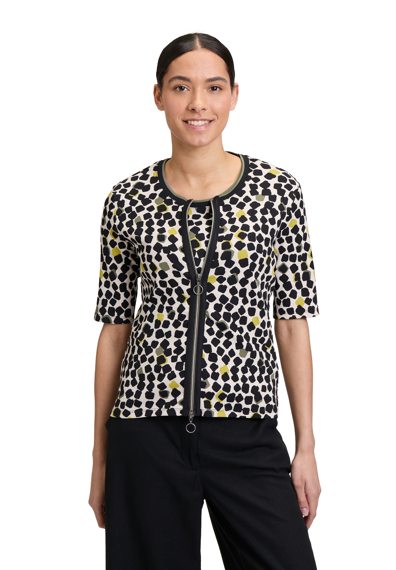 Betty Barclay T-Shirt »Shirtjacke mit Rippenstruktur«
