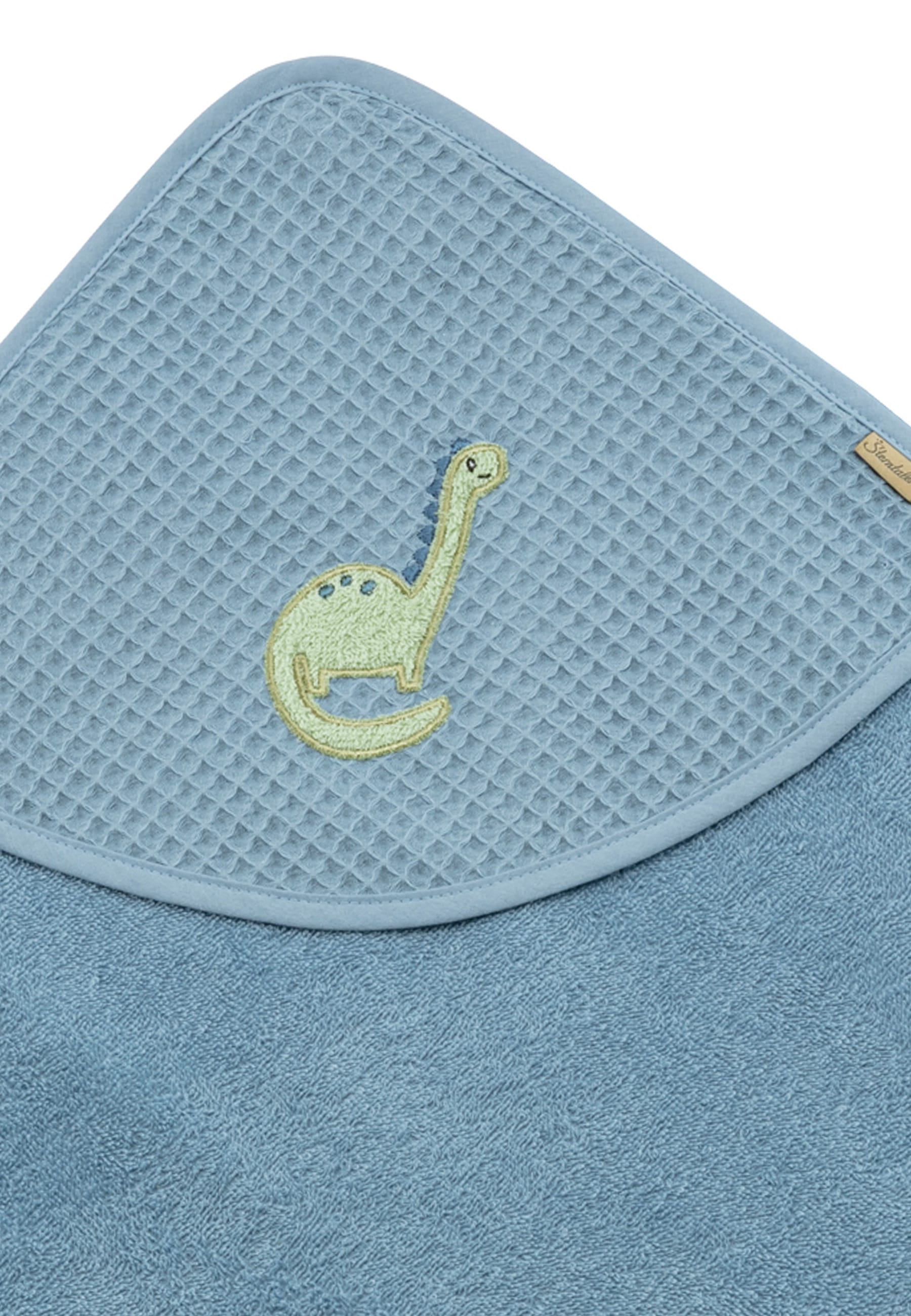 Sterntaler® Kapuzenhandtuch »Kapuzenbadetuch 100x100 cm DINO Rexi«, (1 St.)
