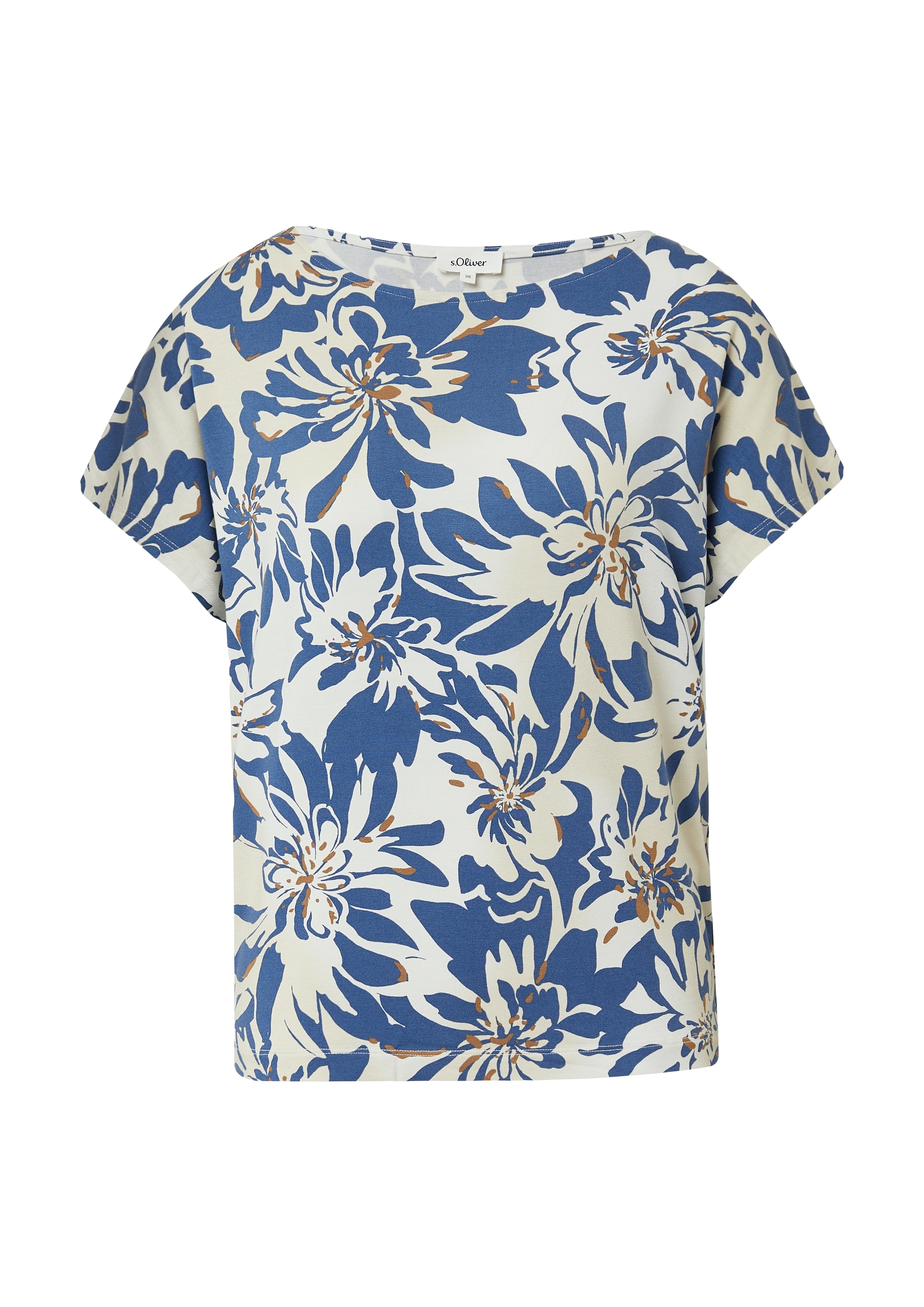 s.Oliver T-Shirt, mit All-Over Print