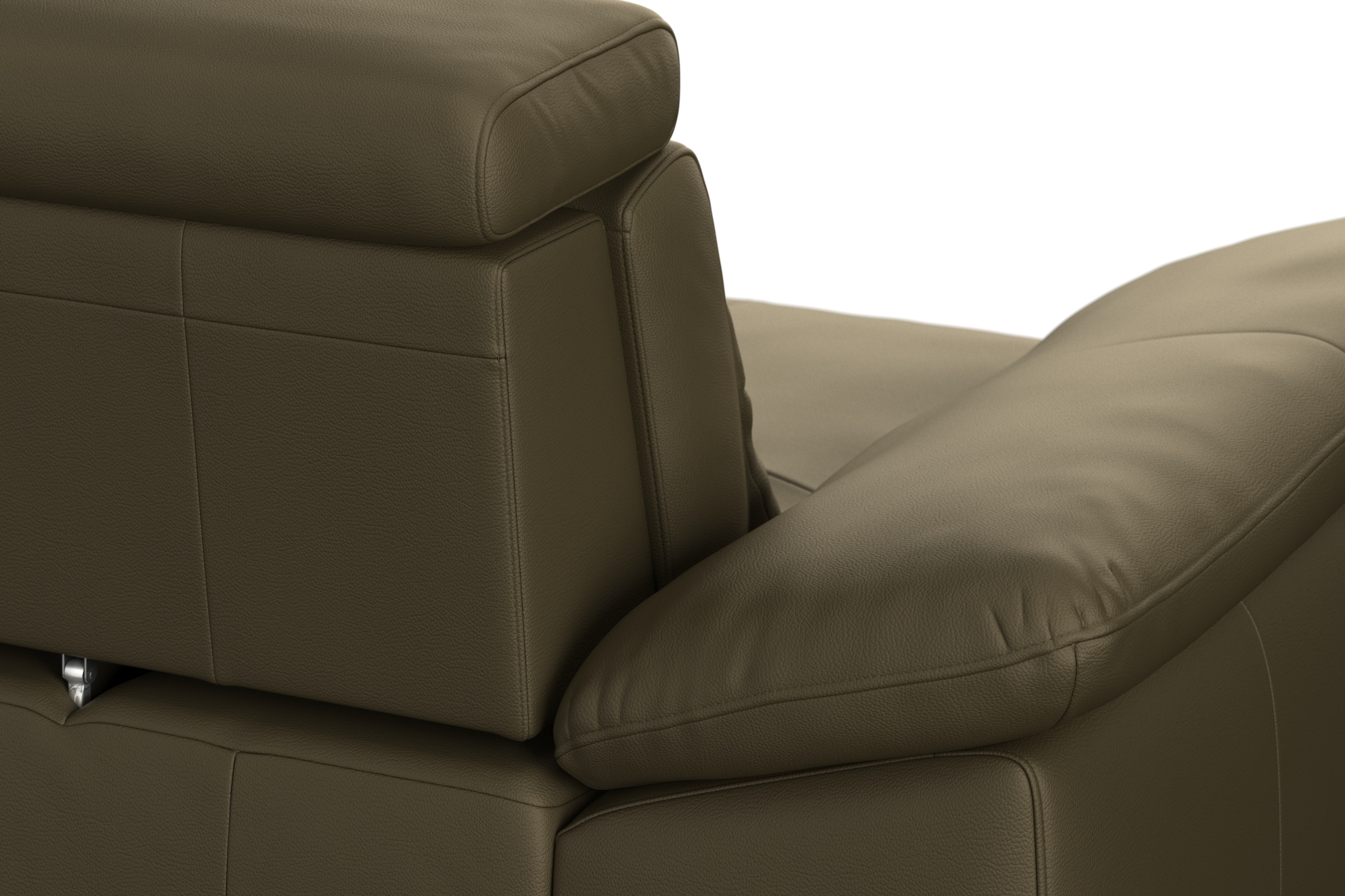 sit&more Ecksofa »Cabrio L-Form, mit Sitztiefenverstellung, Arm- und Kopfteilverstellung«, 2 Nierenkissen, Federkern, optional Bettfunktion und Stauraum