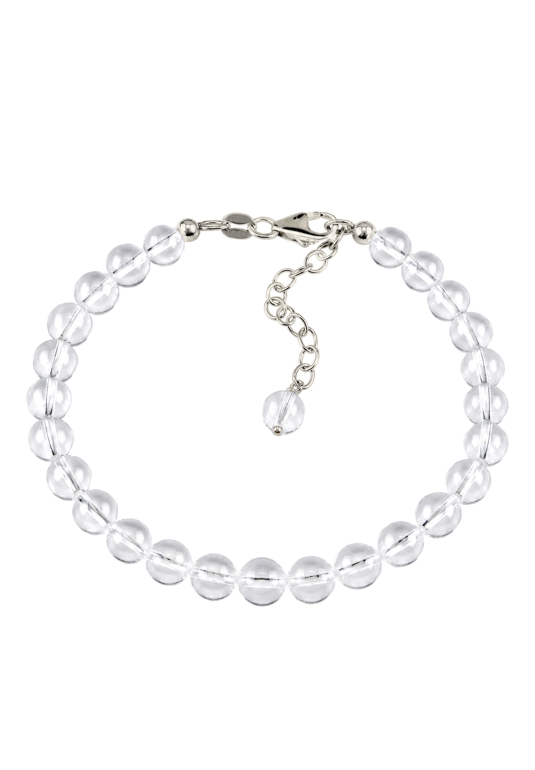 Elli Armkette »Armband Rock Crystal Transparent 925 Sterling Silber«
