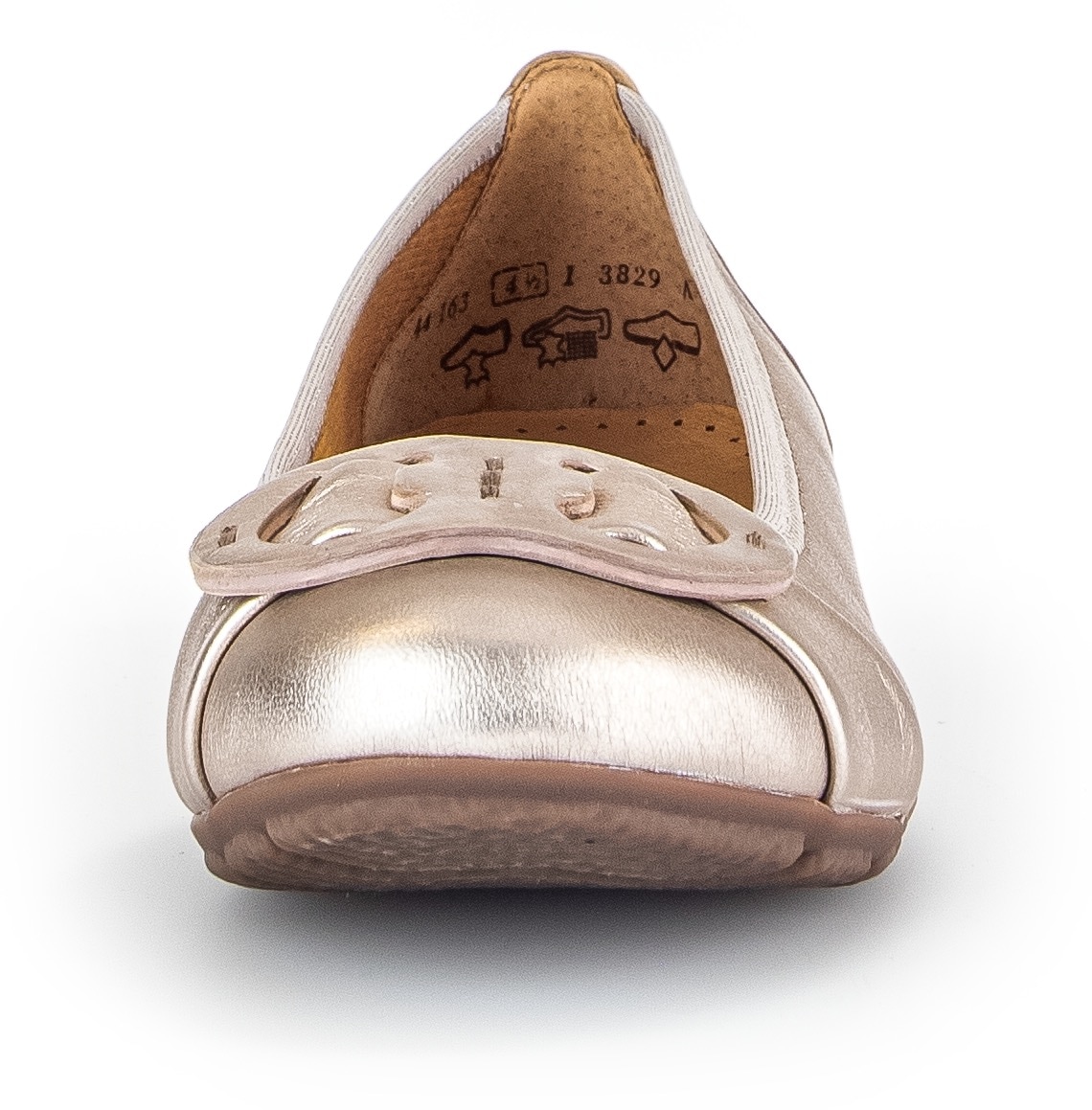 Gabor Ballerina, flache Schuhe, Slipper mit Hovercraft Luftkammern-Laufsohle
