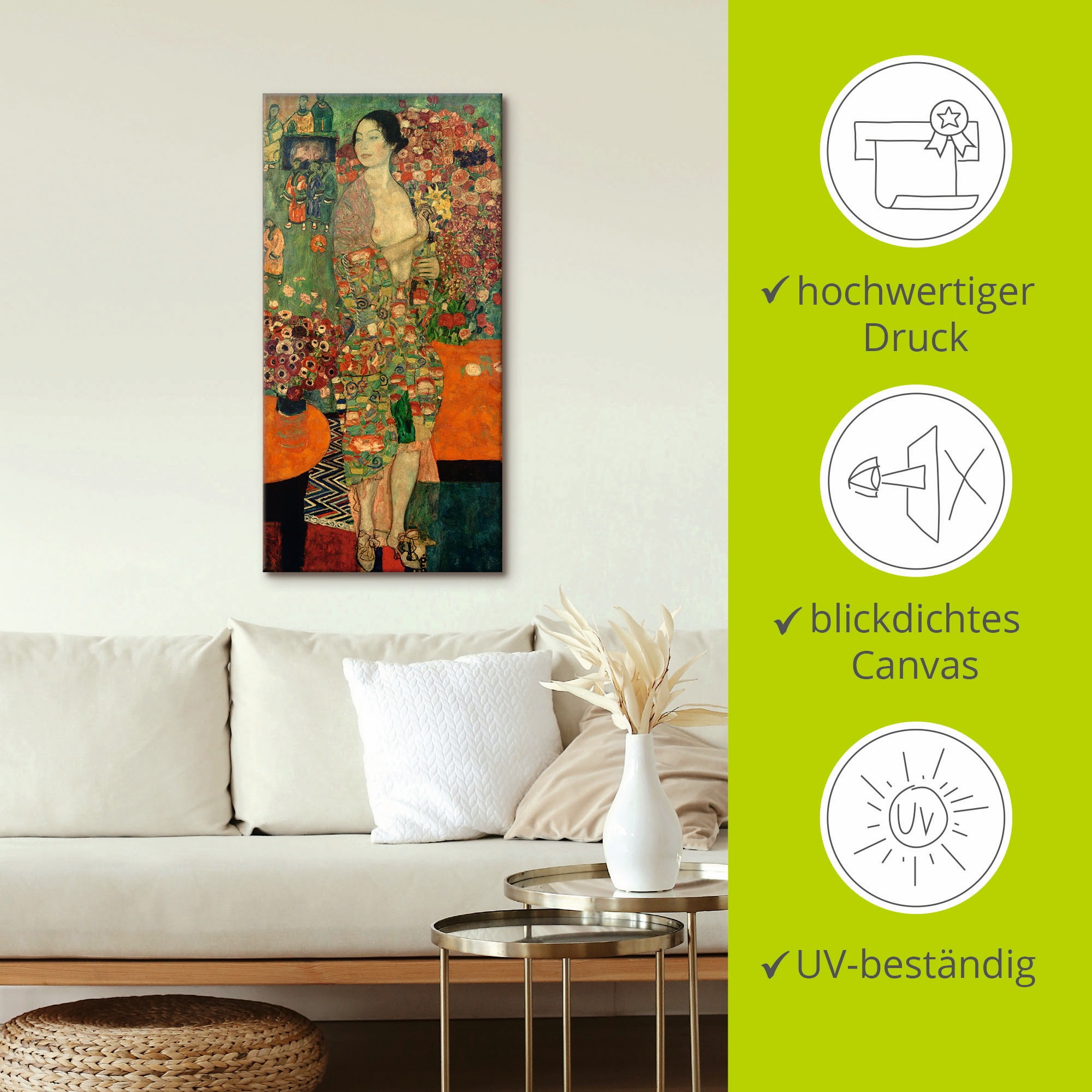 Artland Wandbild »Die Tänzerin« Frau 1 Stk. tlg. als Leinwandbild, Poster in verschied. Größen