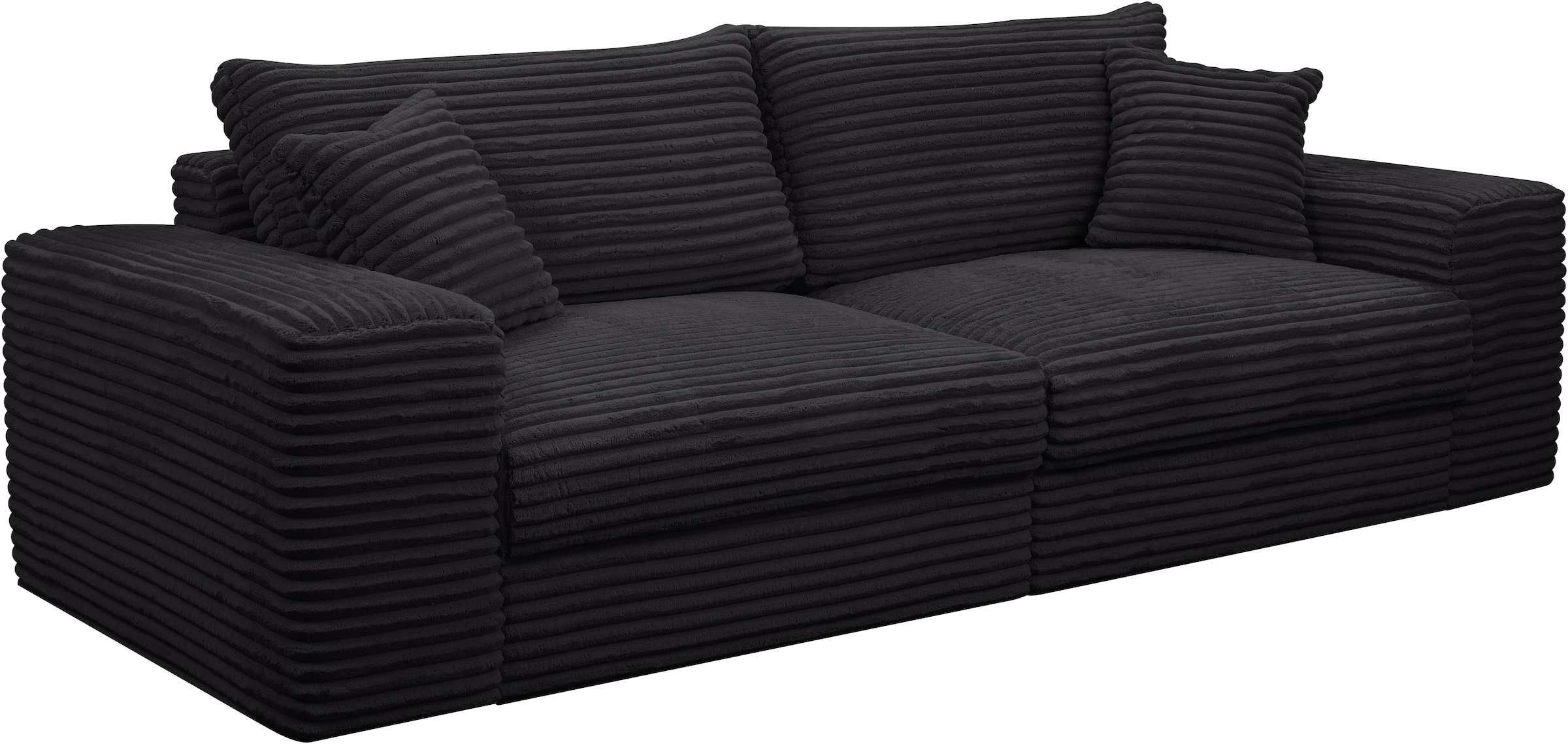 WERK2 Big-Sofa »Rozzana mit viel Platz und aktuellen Bezugsvarianten«, mit losen Rückenkissen