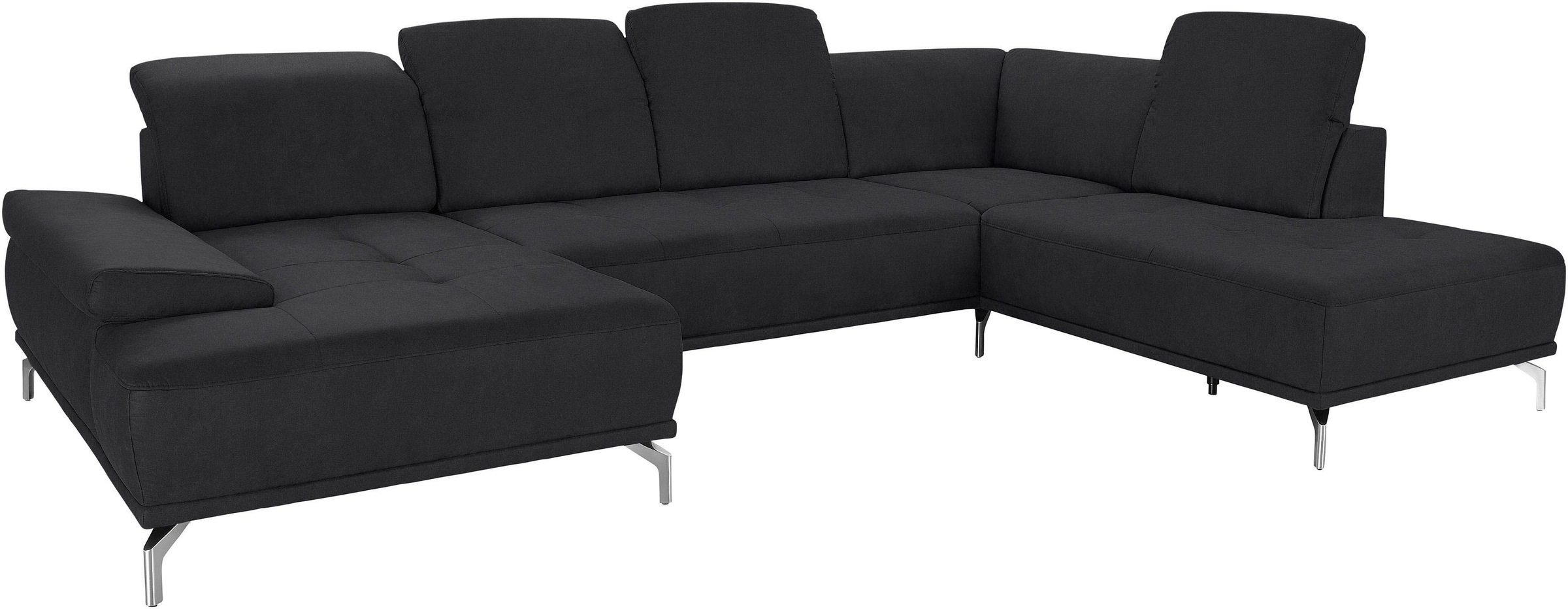 Home affaire Wohnlandschaft »Caluna« Inkl.Sitztiefenverstellung, wahlweise mit Kopf- und Armteilverstellung