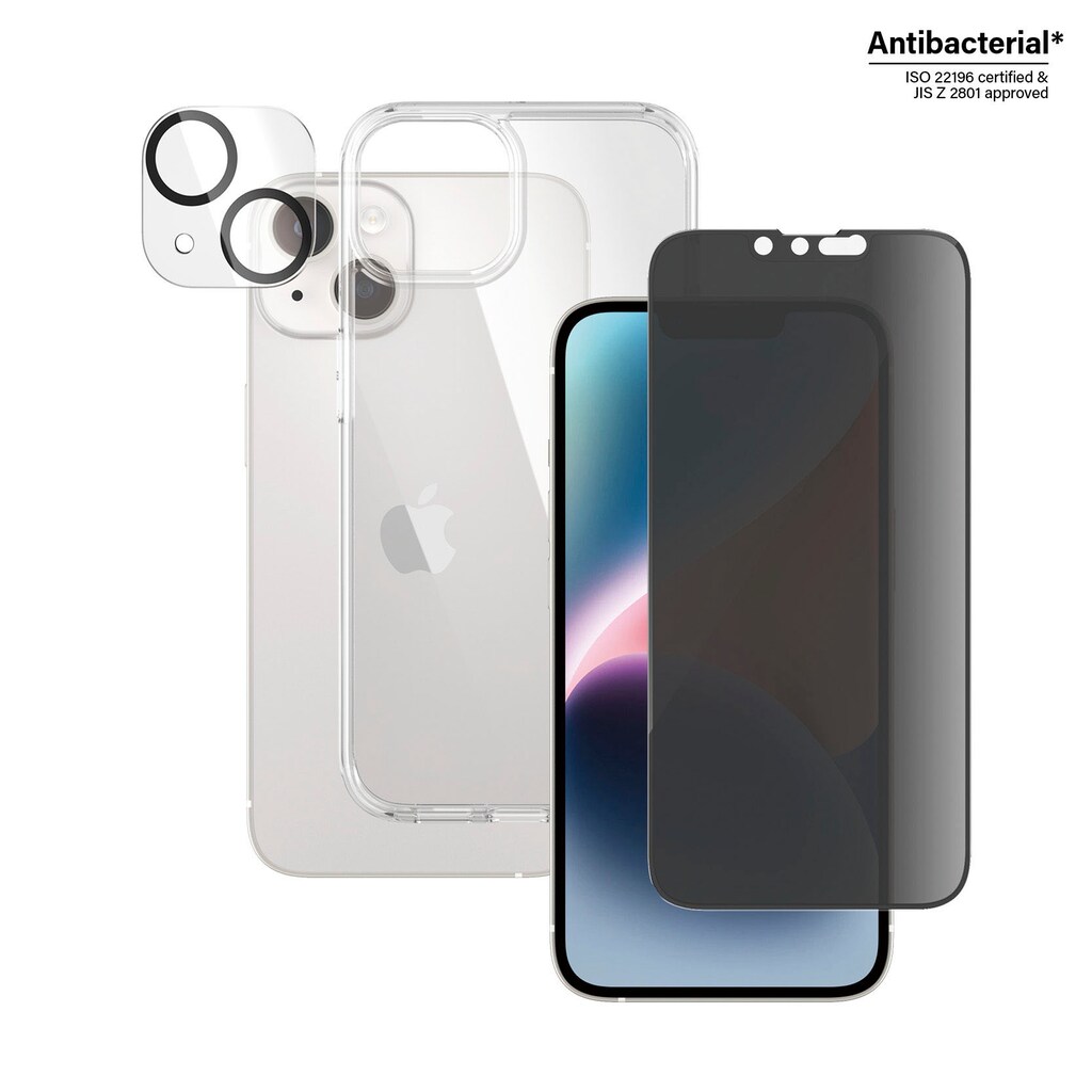 PanzerGlass Displayschutzglas »Set: Privacy Glass+Case - iPhone 14 6,1«