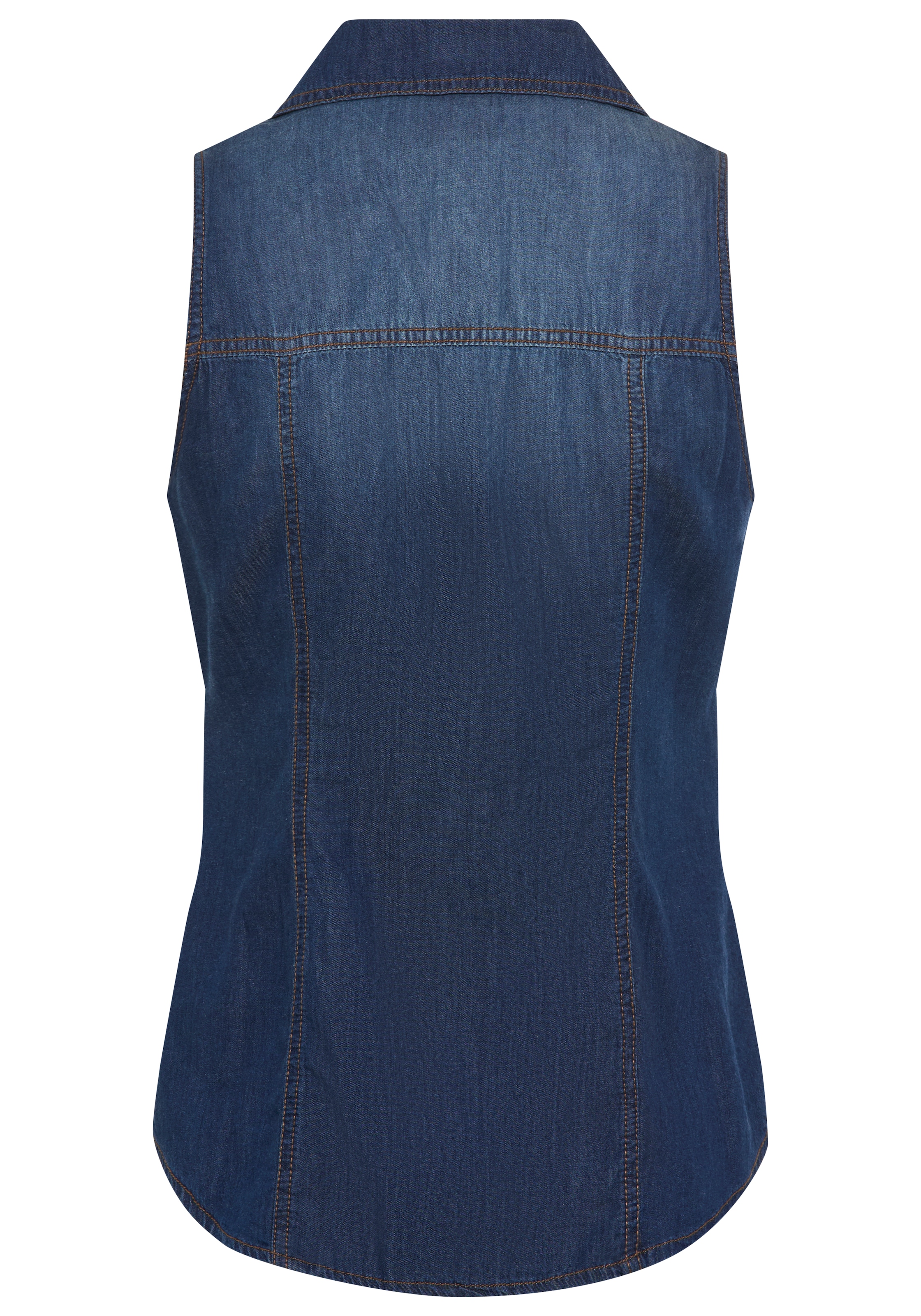 Arizona Jeansbluse, mit Knöpfen in Perlmuttoptik