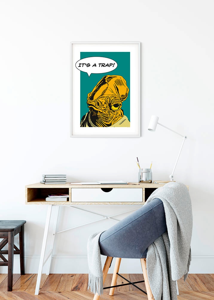 Komar Bild »Star Wars Classic Comic Quote Ackbar« Star Wars 1 Stk. tlg. Wandbild zur Dekoration im Kinderzimmer - ohne Rahmen