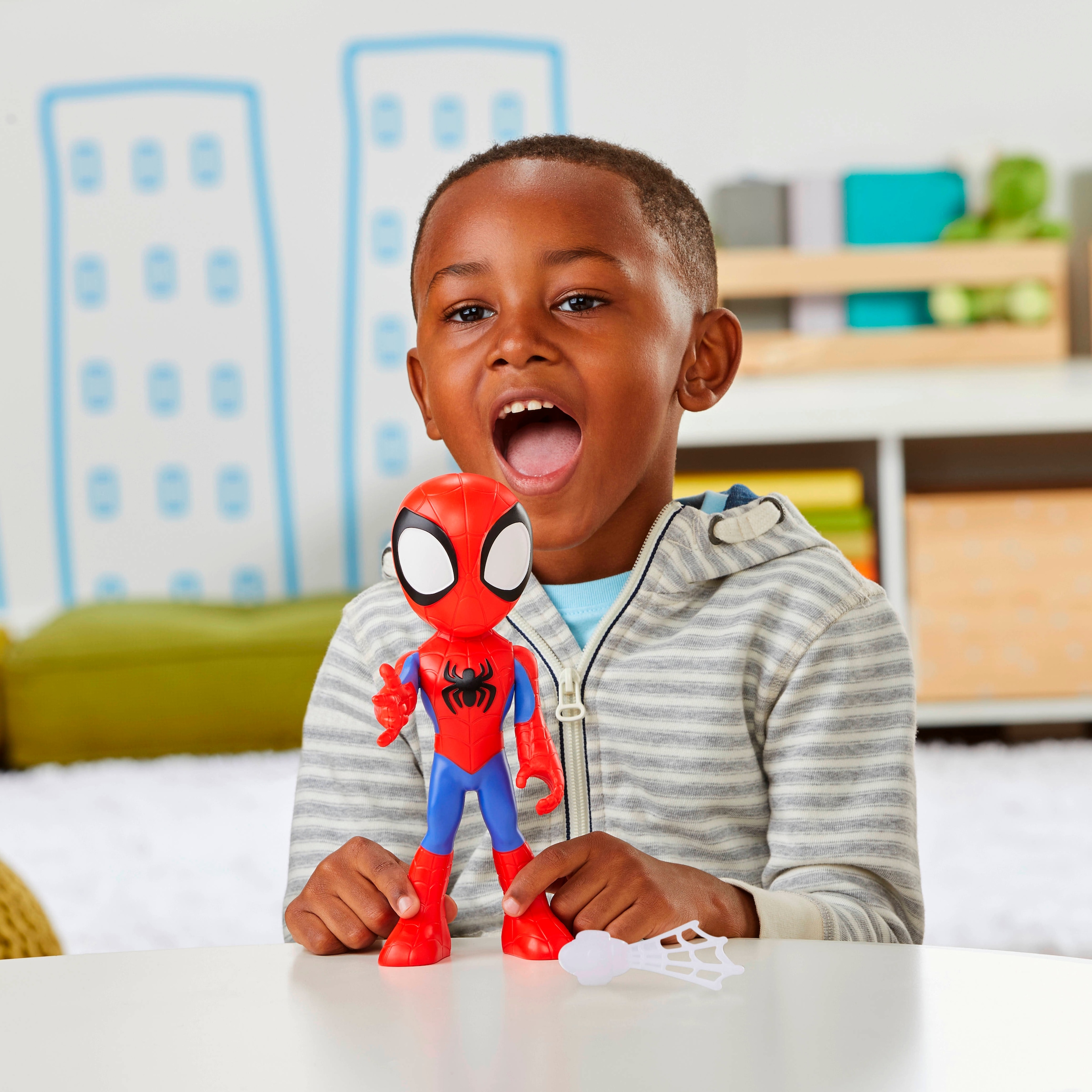 Hasbro Actionfigur »Marvel Spidey and His Amazing Friends, supergroße Spidey Action-Figur«