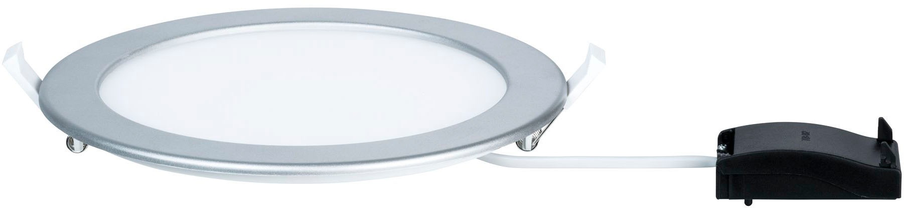 Paulmann LED Panel »LED Einbaupanel rund 220mm 16,5W 4.000K Chrom matt«, 1 flammig, LED Einbaupanel rund 220mm 16,5W 4.000K Chrom matt