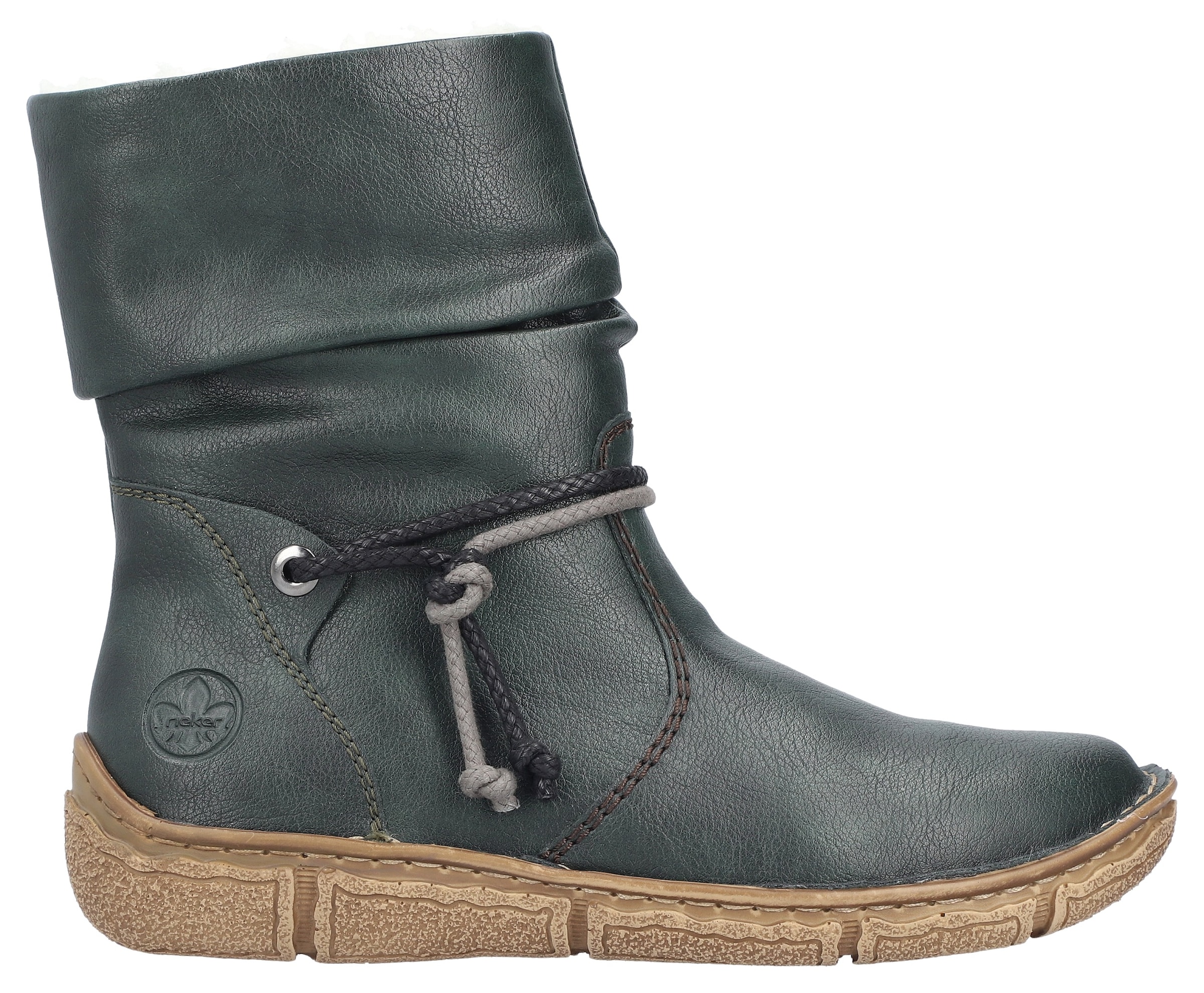 Rieker Winterboots, Winterstiefelette, slouchy Schaft, Reißverschluss, mit Warmfutter