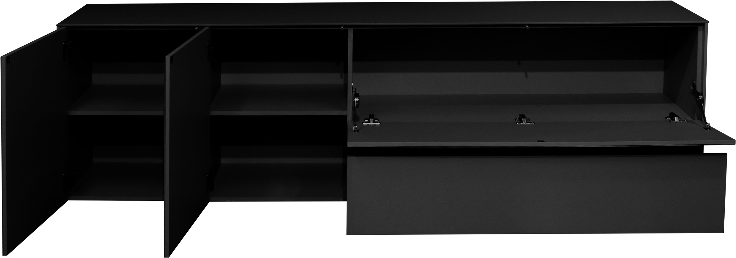 Mäusbacher Lowboard »Imola TOPSELLER!«, (OTTOs Choice), Lowboard mit Glasfront und Glasoberplatte