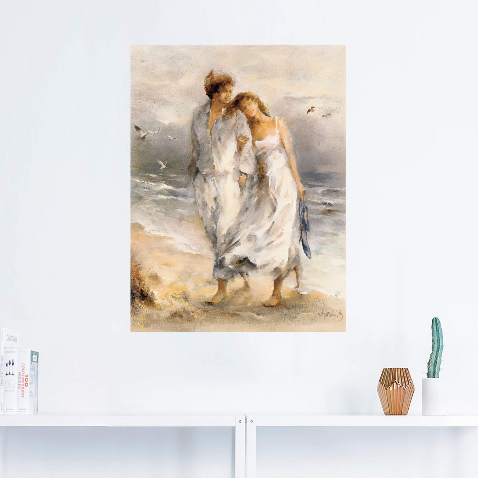 Artland Wandbild »Verliebt«, Paar, (1 St.), als Leinwandbild, Poster, Wandaufkleber in verschied. Größen