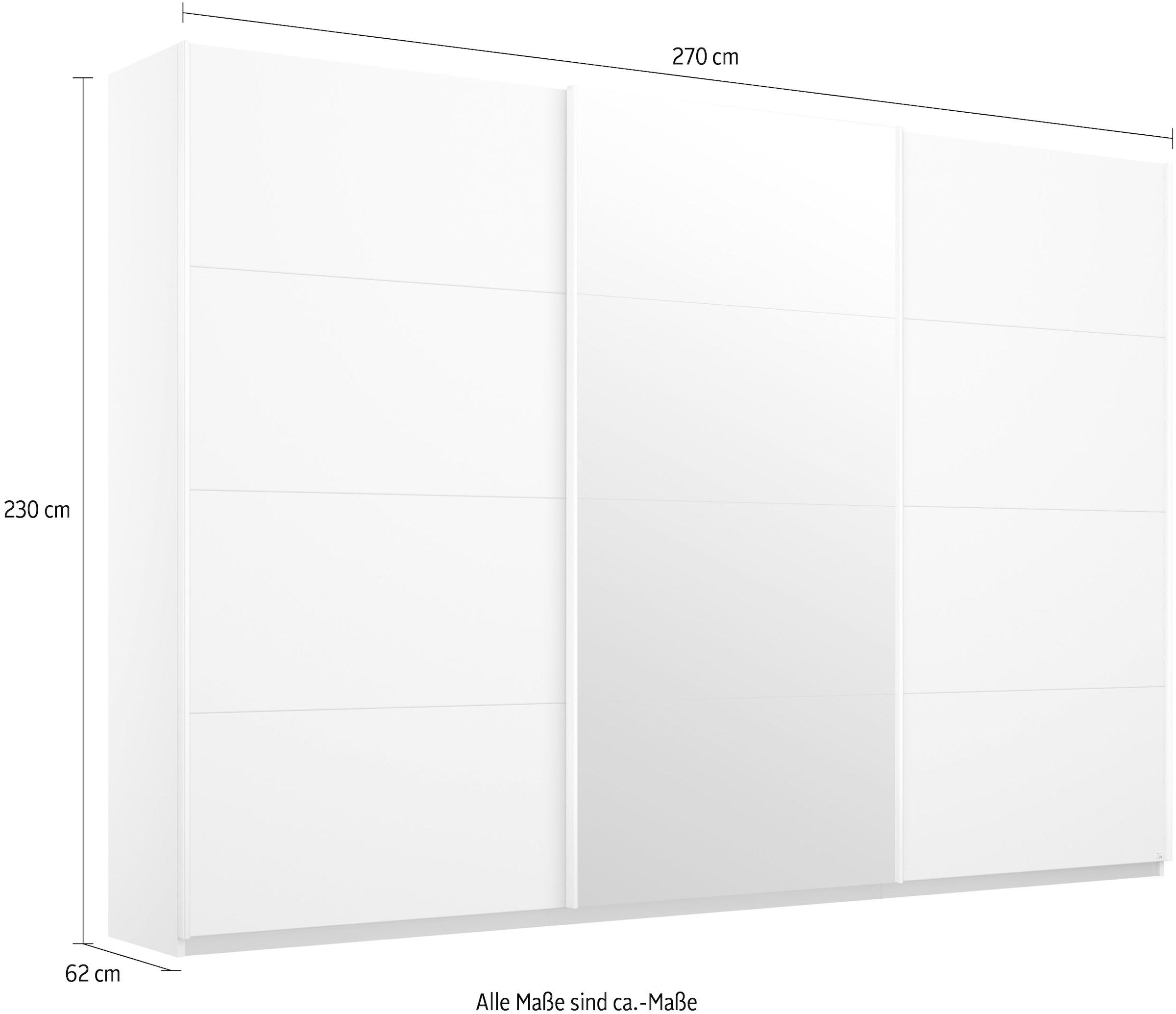 rauch Schwebetürenschrank »Kleiderschrank Schrank Garderobe Wäscheschrank BESTSELLER KEPAN«, inkl. Schubladen-Einsatz und extra Einlegeböden MADE IN GERMANY