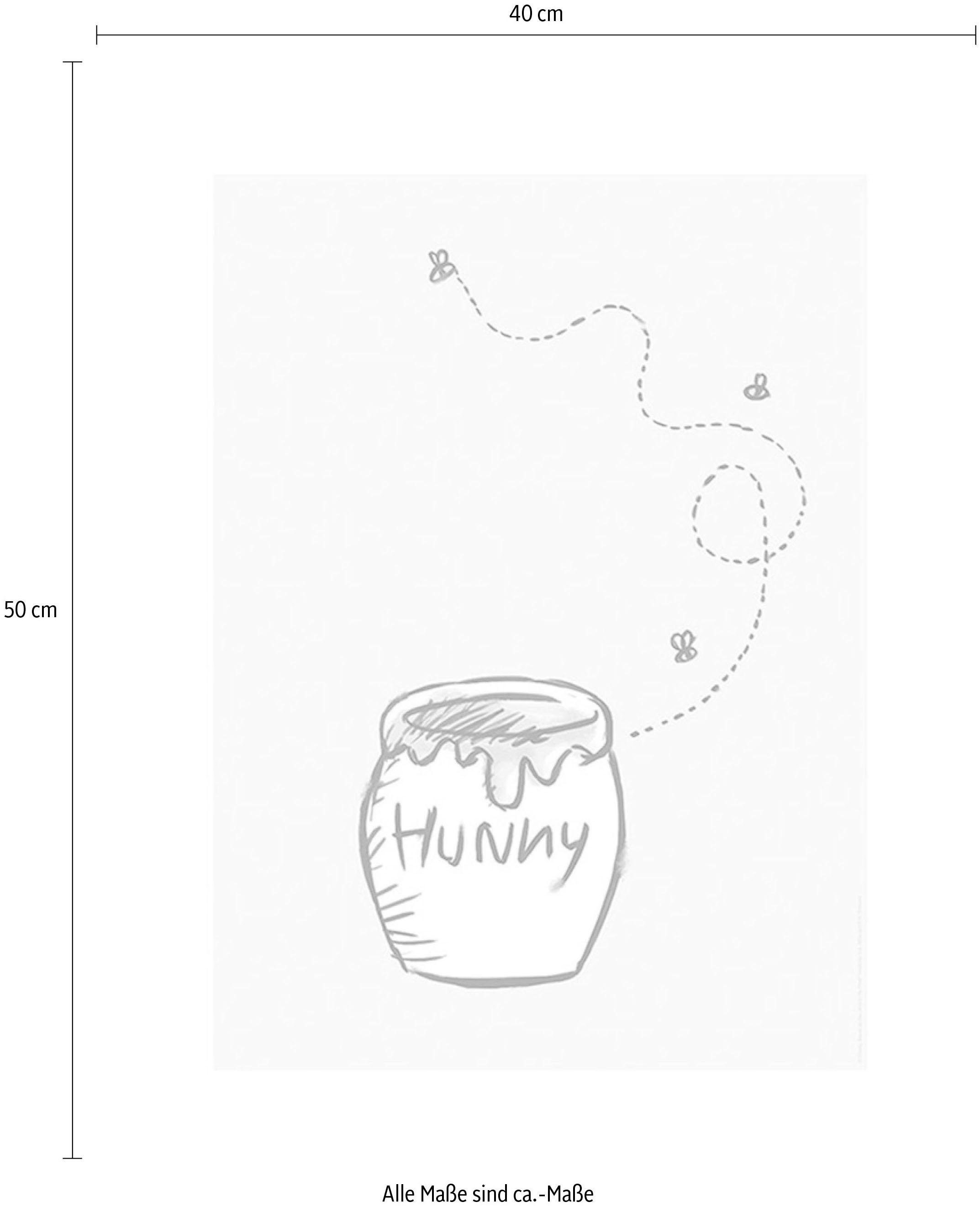 Komar Bild »Winnie the Pooh Hunny Pot«, Disney, (1 St.), Wandbild zur Dekoration im Kinderzimmer - ohne Rahmen