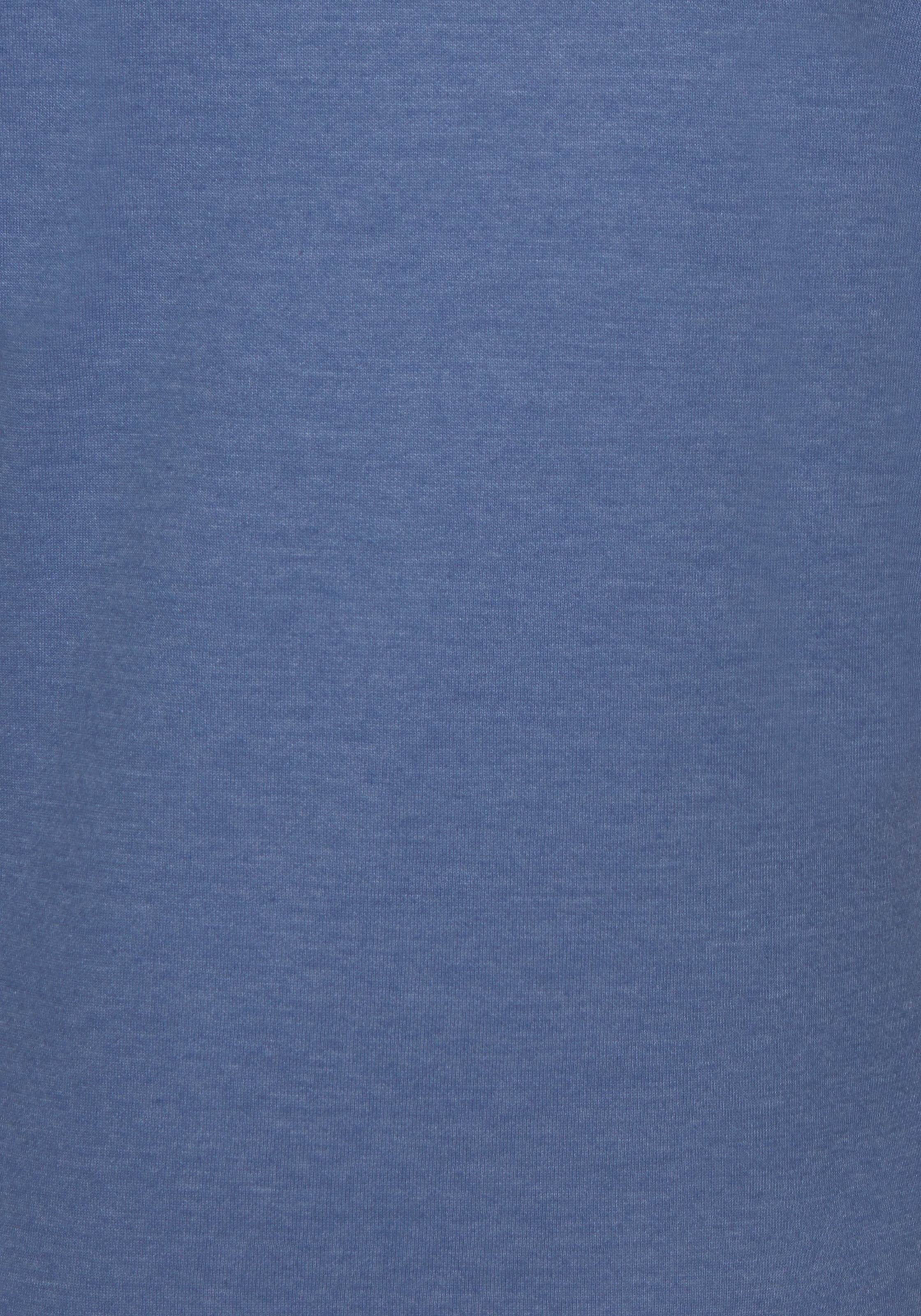 Bench. Loungewear Longsweatshirt, mit Stehkragen in Layeroptik und Kängurutasche, Loungewear