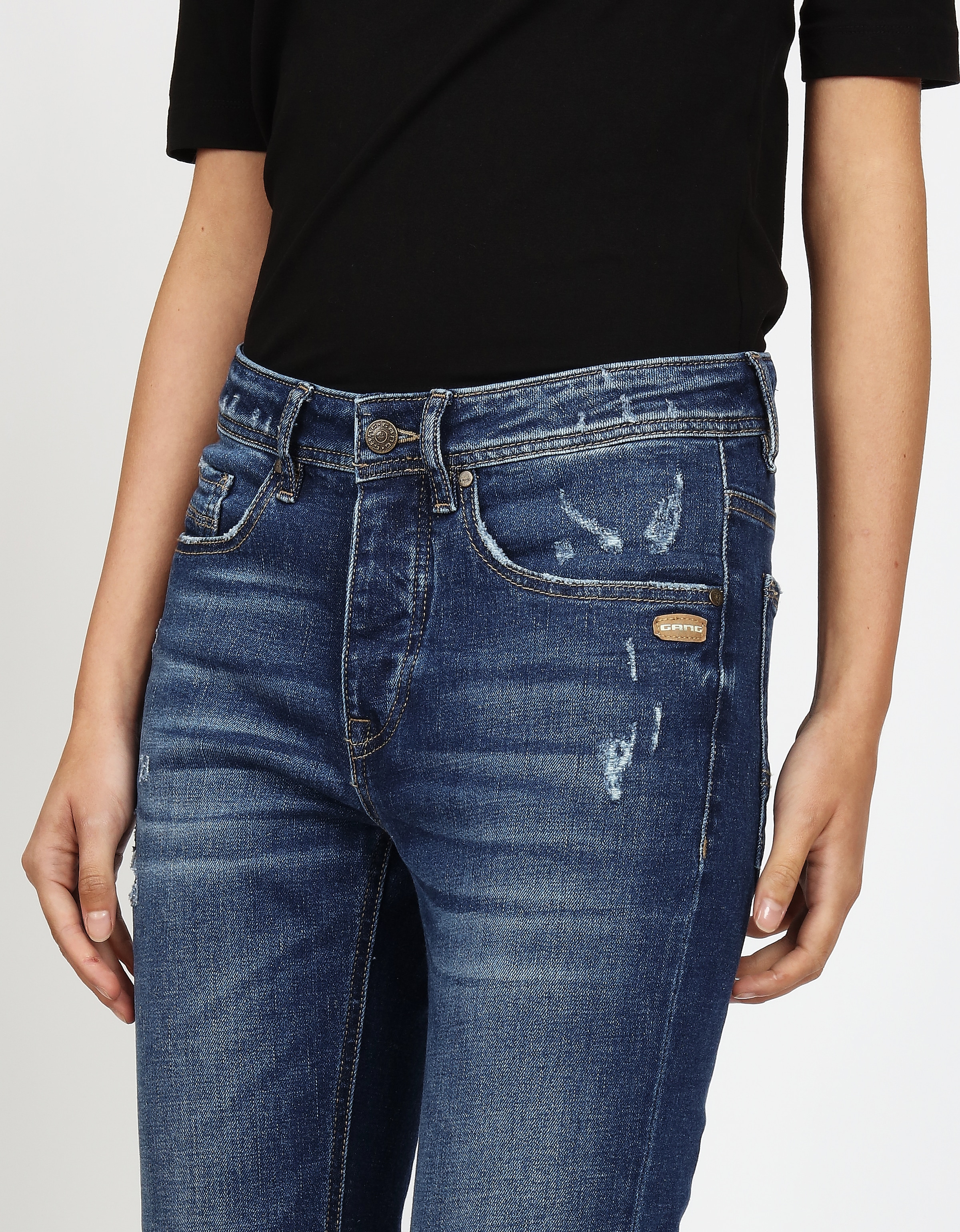 GANG Boyfriend-Jeans »94NICA CROPPED« mit geraden und verkürzten Beinverlauf