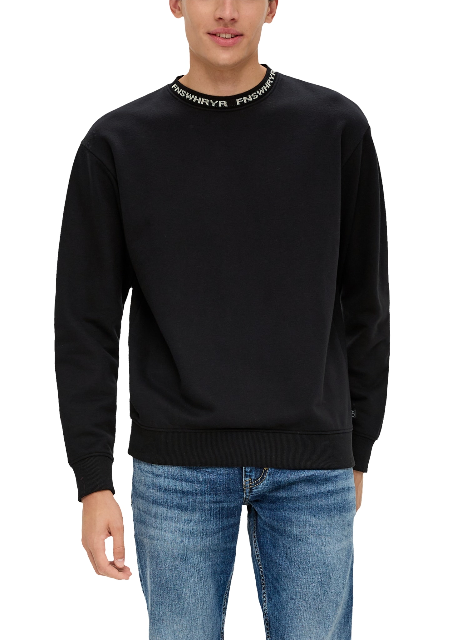 Sweatshirt, mit Jacquard-Blende