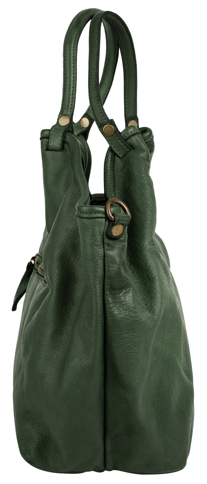 Samantha Look Henkeltasche, echt Leder, Made in Italy