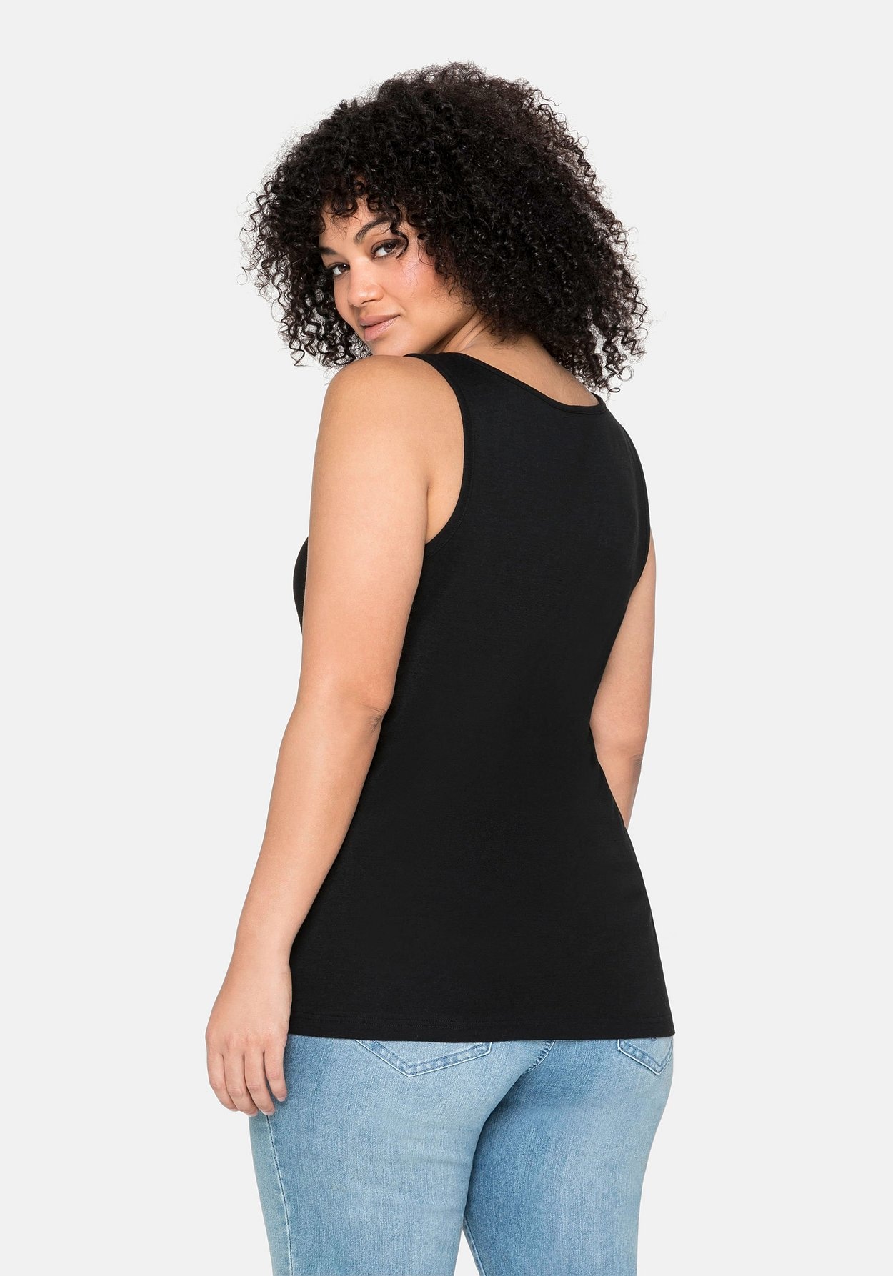 Sheego Tanktop »Tanktop aus reiner Baumwolle«