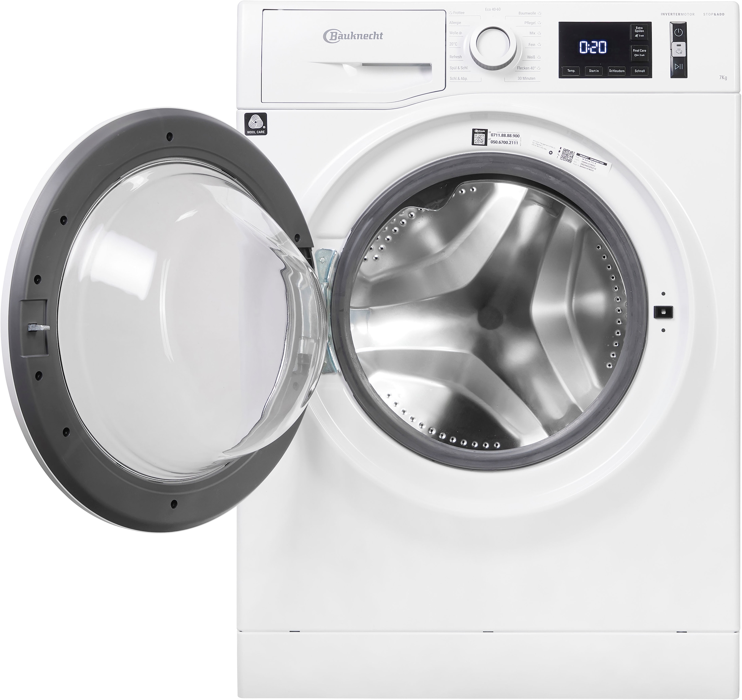 BAUKNECHT Waschmaschine »W Active 711 A«, 7 kg, 1400 U/min