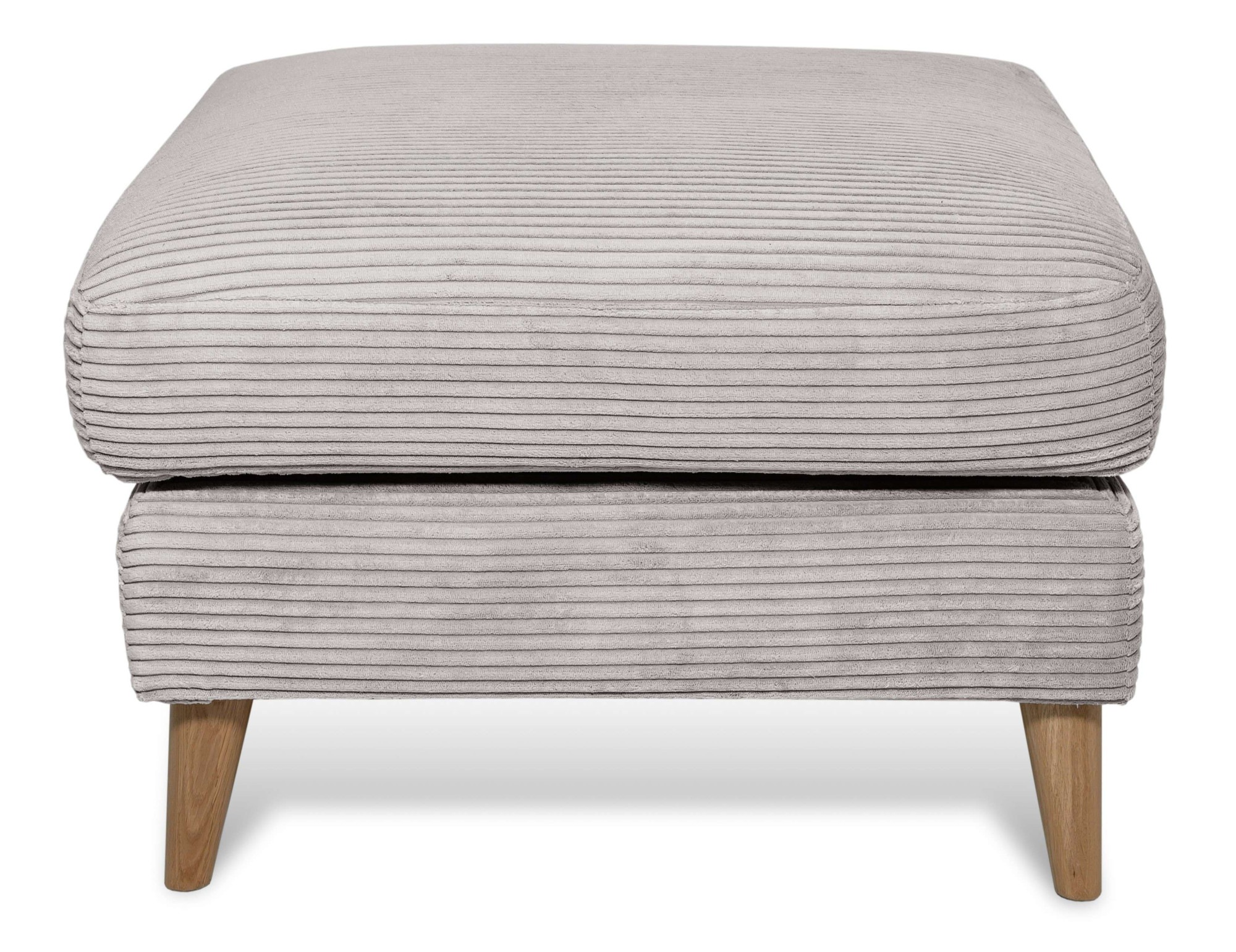 Home affaire Polsterhocker »MARSEILLE« Massivholzbeine Eiche, Landhausstil, Wellenunterfederung