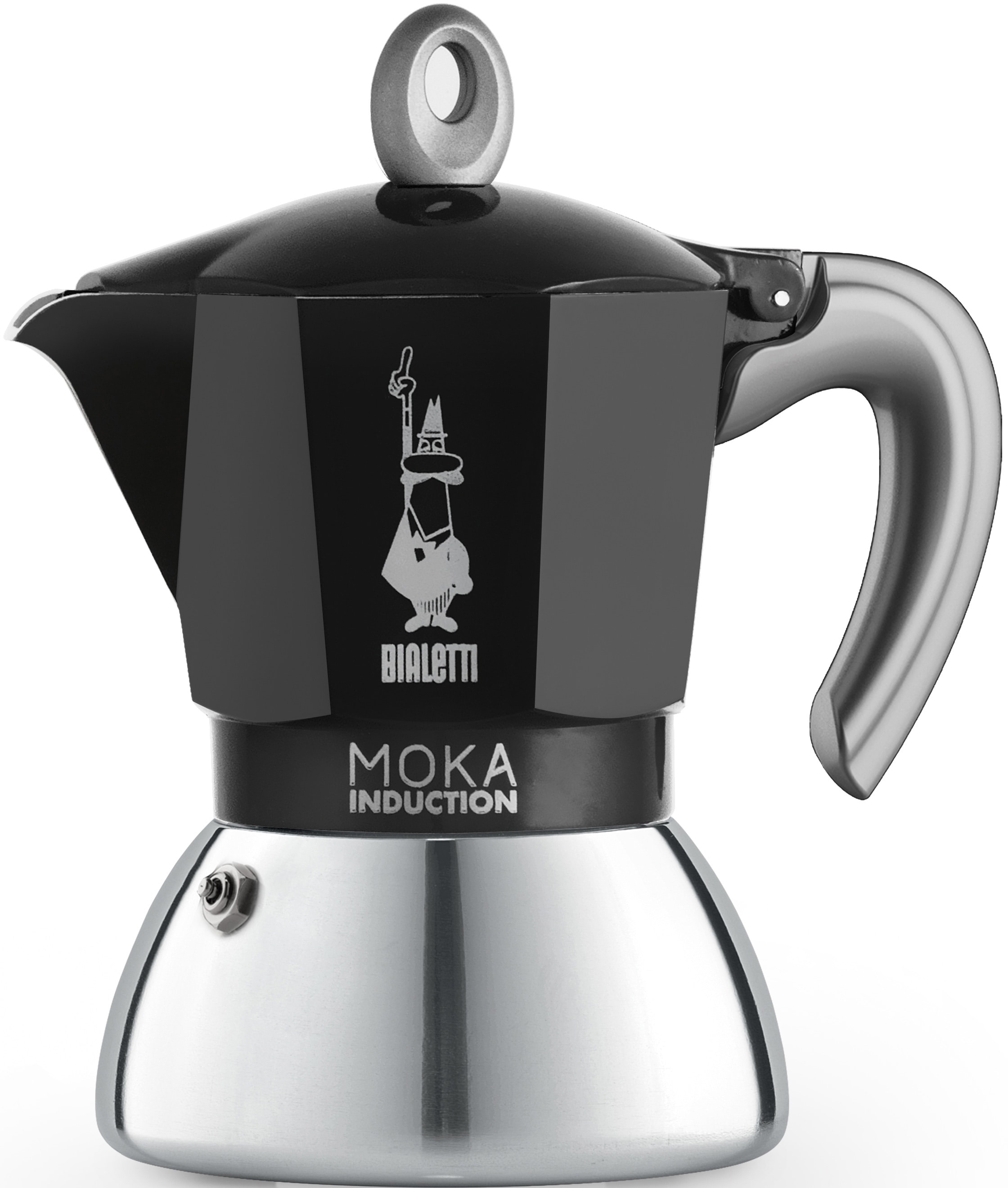 BIALETTI Espressokocher »Moka Induktion«, 0,15 l Kaffeekanne, Induktionsgeeignet