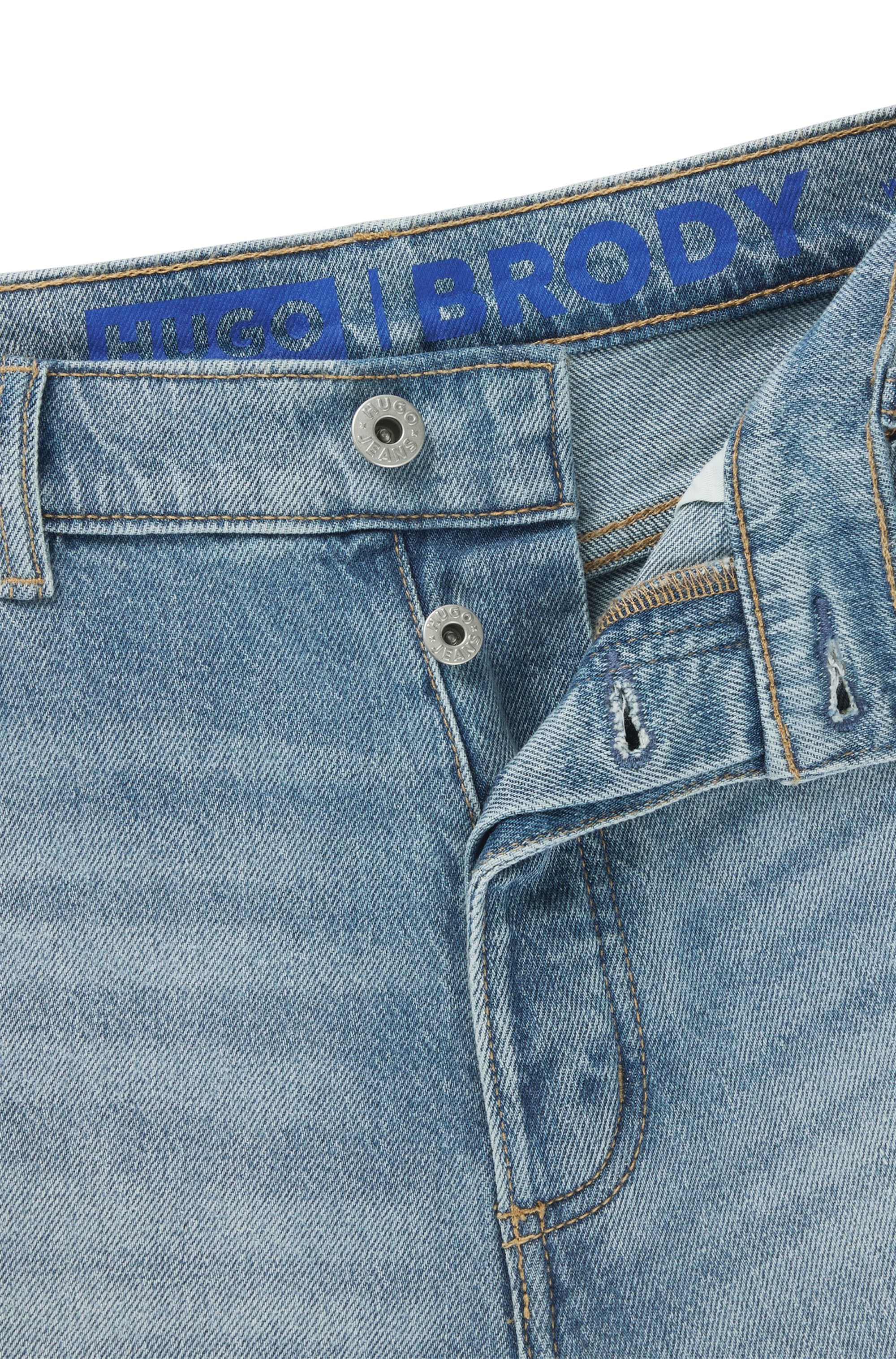 HUGO Tapered-fit-Jeans »Brody« mit Stone-washed-Finish