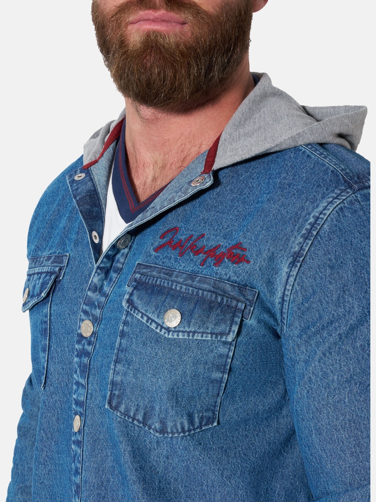 Jan Vanderstorm Jeanshemd »Jeanshemd OLAFUR«