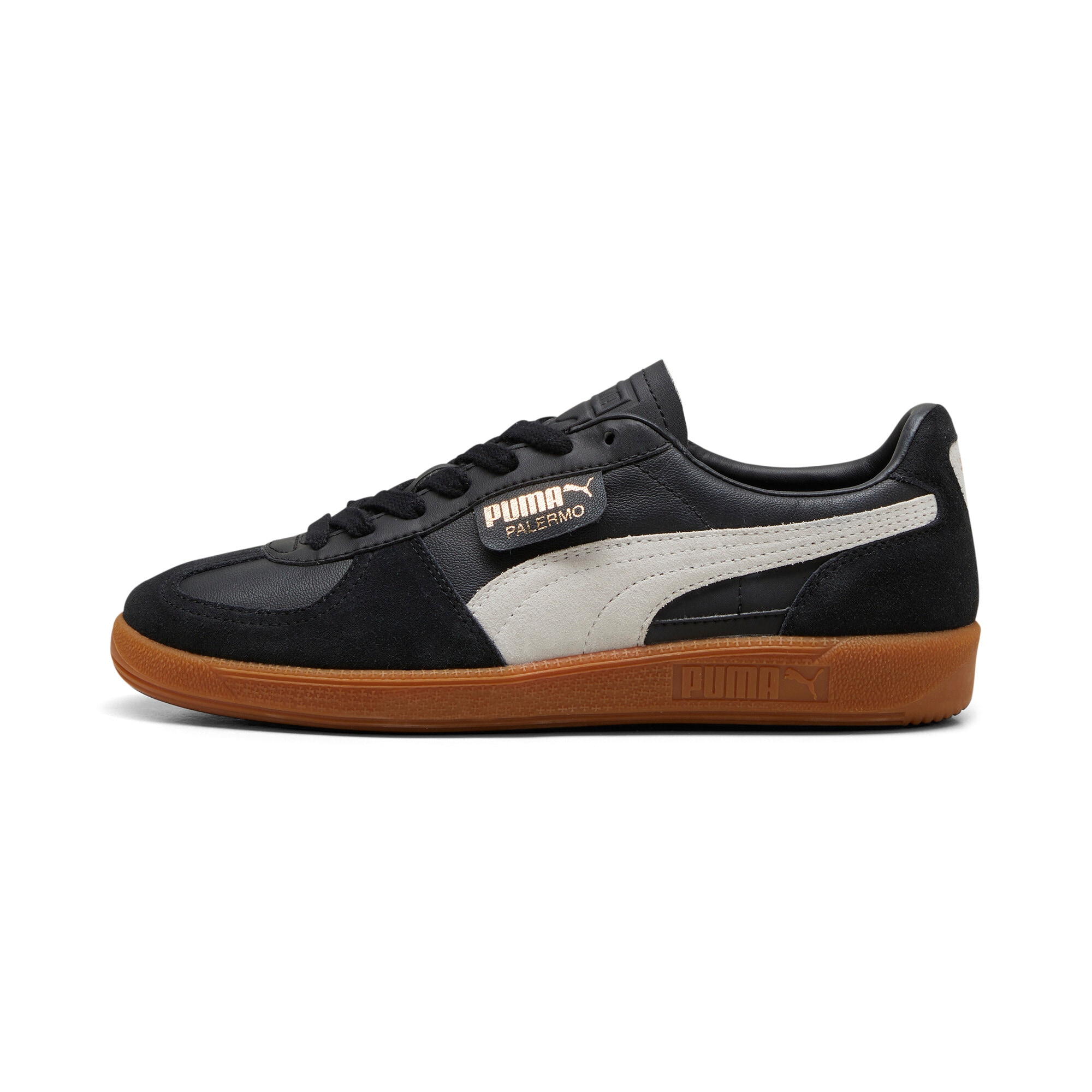 PUMA Sneaker »PALERMO LTH«  mit Obermaterial aus Leder, mit Overlays aus Wildleder