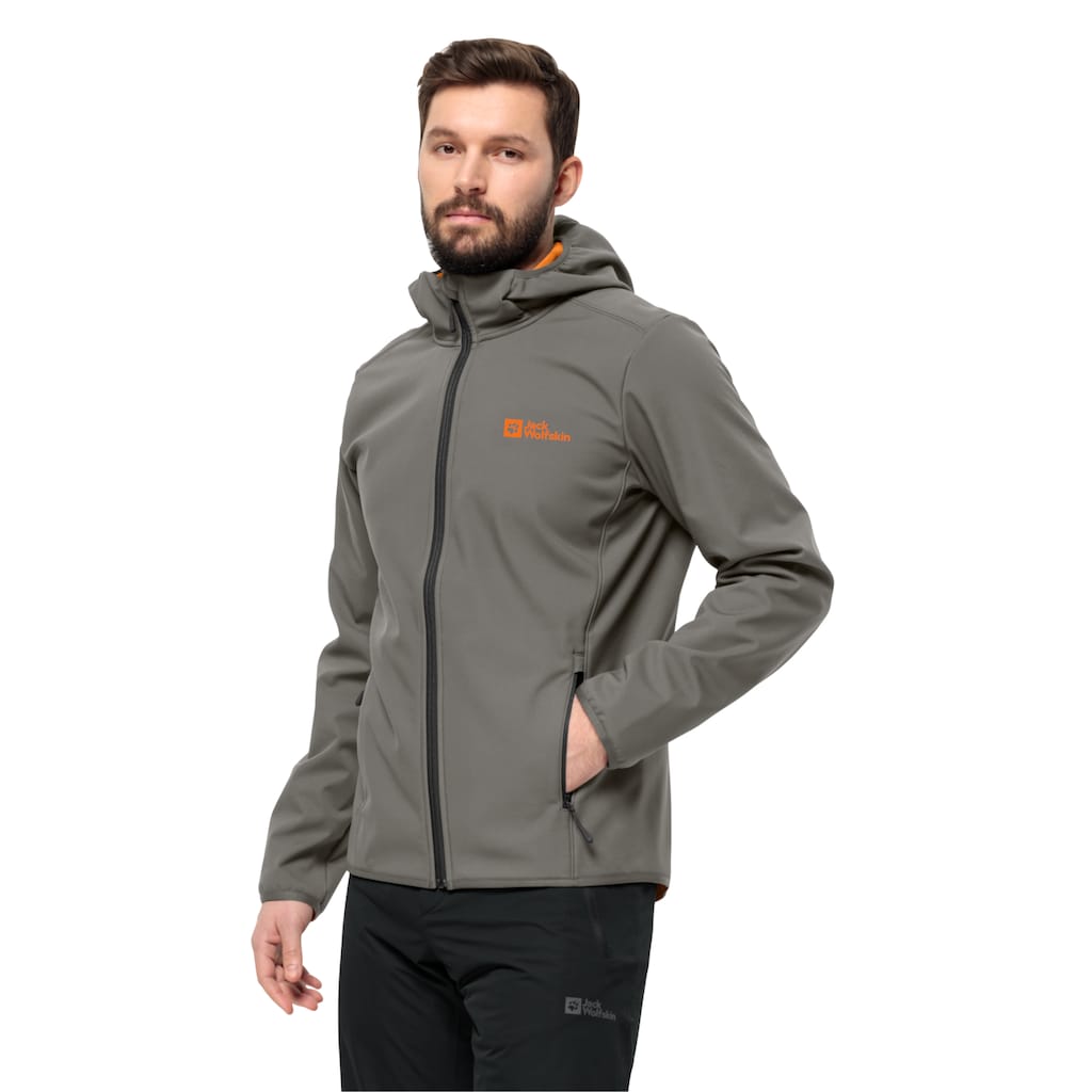 Jack Wolfskin Softshelljacke »BORNBERG HOODY M«, mit Kapuze