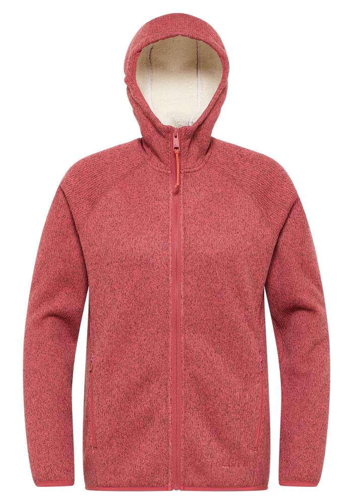 Jack Wolfskin Fleecejacke »KAMINFEUER HOODED JKT W«, mit Kapuze