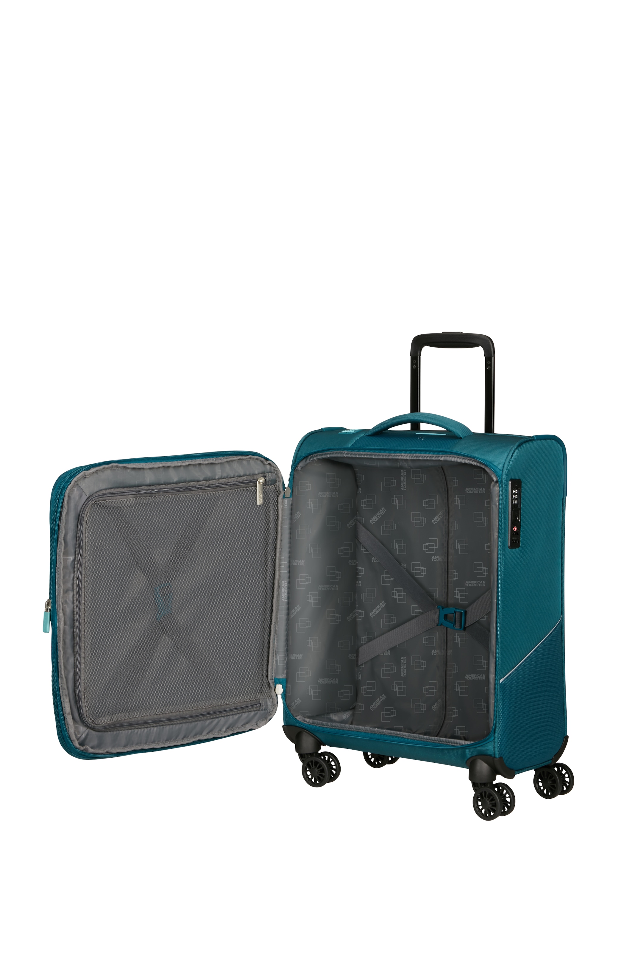American Tourister® Weichgepäck-Trolley »SUMMERRIDE, in verschiedenen Größen« 43 l 4 Rollen Reisekoffer Volumenerweiterung TSA-Schloss