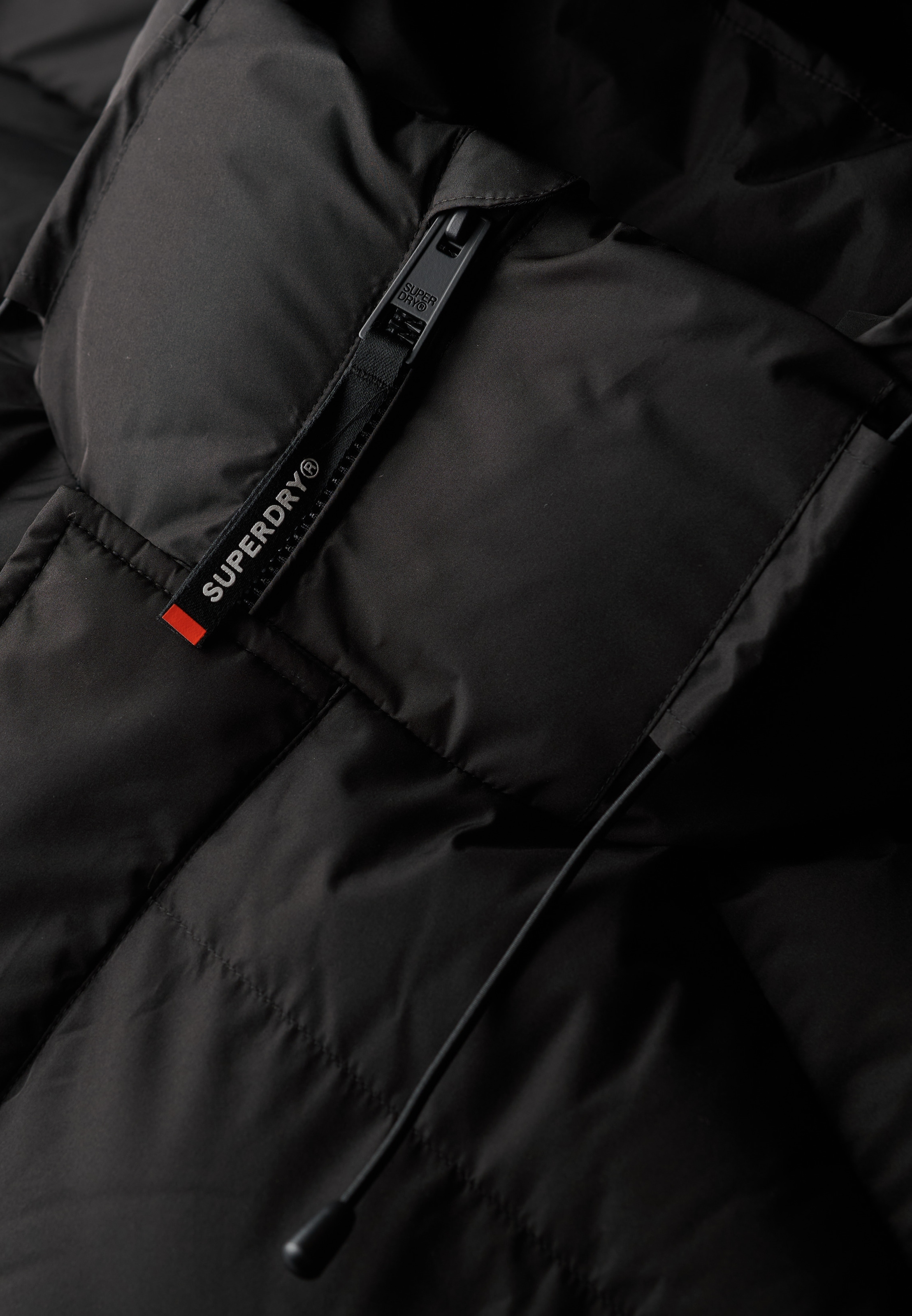 Superdry Steppjacke »HOODED 5 BAFFLE SPORTS PUFFER« mit Kapuze Kunstfaser, relaxed fit