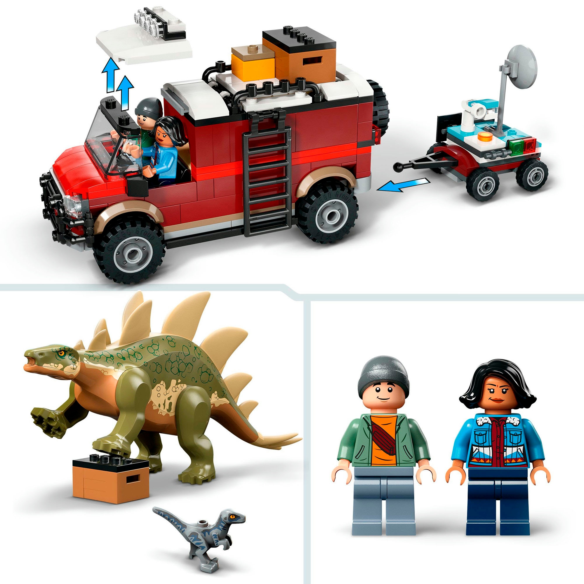 LEGO® Konstruktionsspielsteine »Dinosaurier-Missionen: Entdeckung des Stegosaurus (76965)«, (420 St.), LEGO Jurassic World; Made in Europe