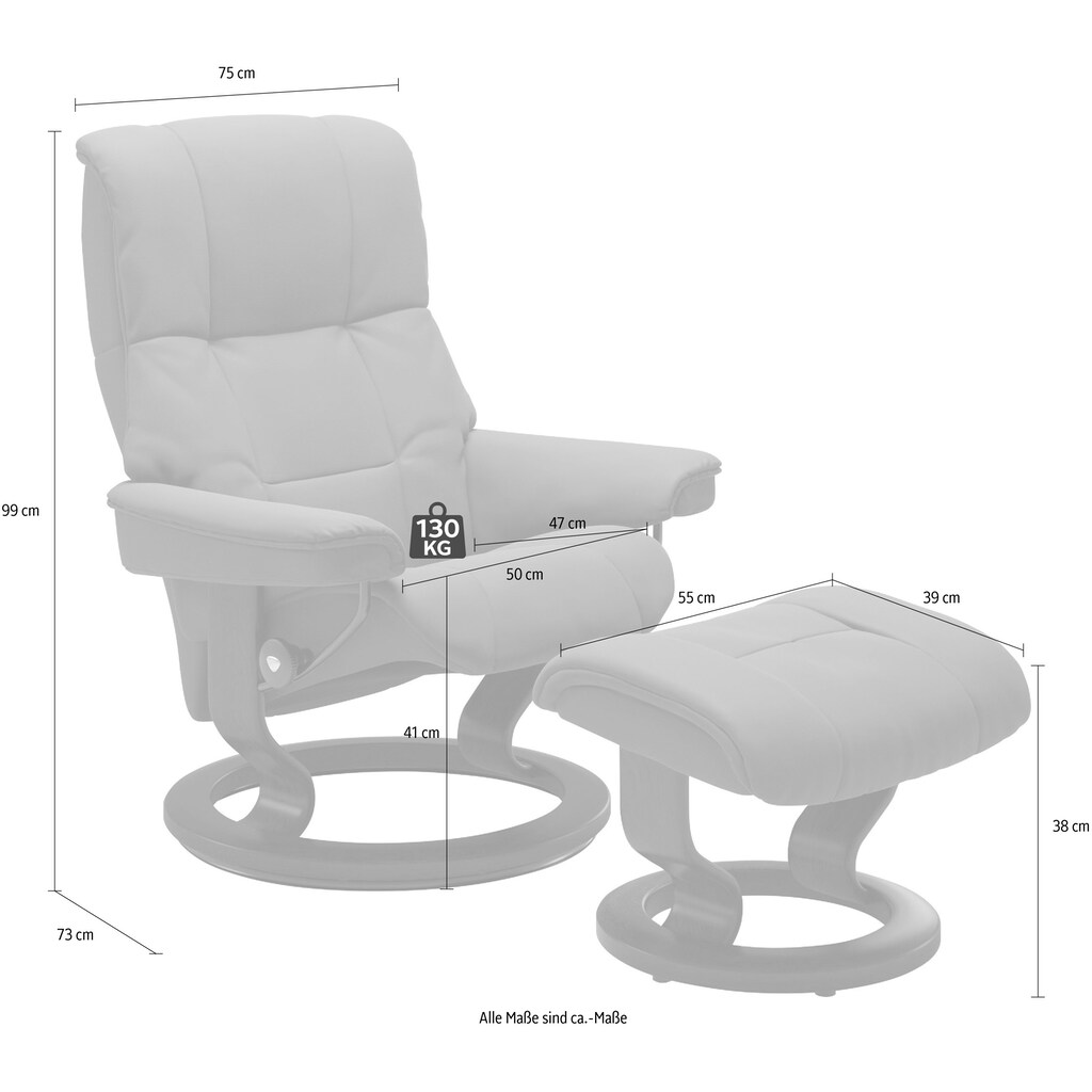 Stressless® Relaxsessel »Mayfair«, (Set, Relaxsessel mit Hocker)