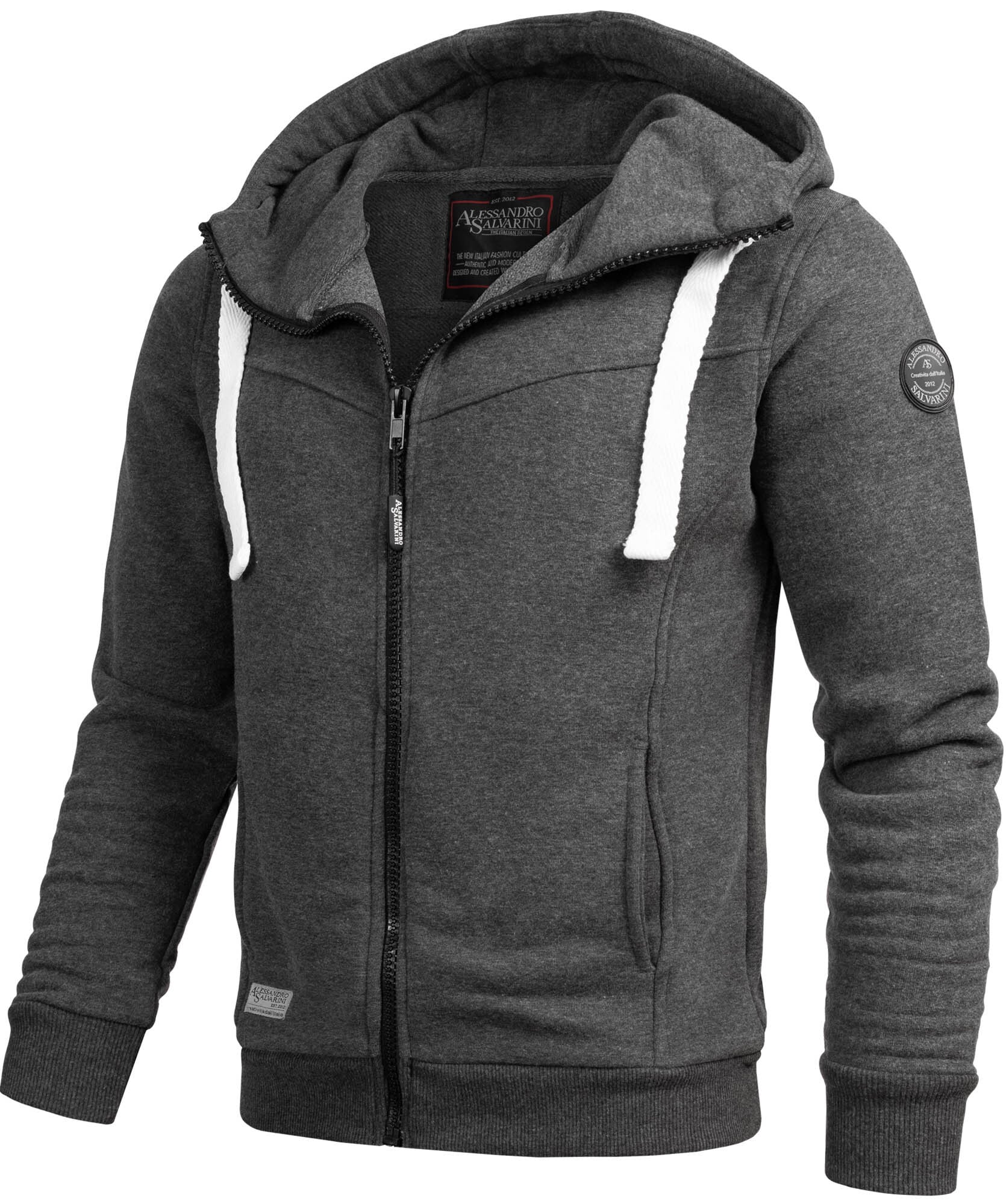 Alessandro Salvarini Kapuzensweatjacke »A. Salvarini Herren Sweatjacke AS123«