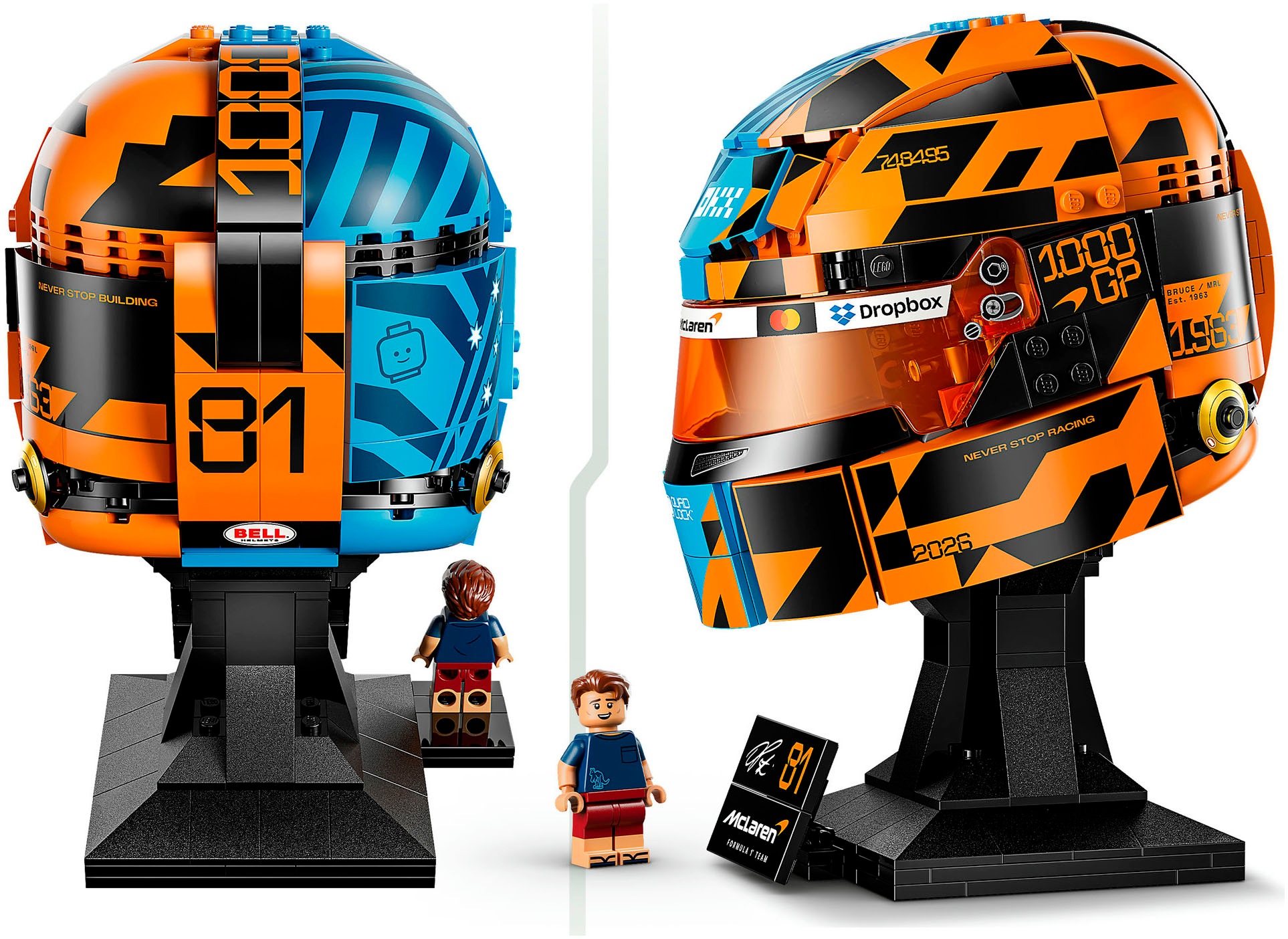 LEGO® Konstruktionsspielsteine »McLaren Mastercard F1® Team Oscar Piastri Helm (43017)« LEGO Editions Formular 1