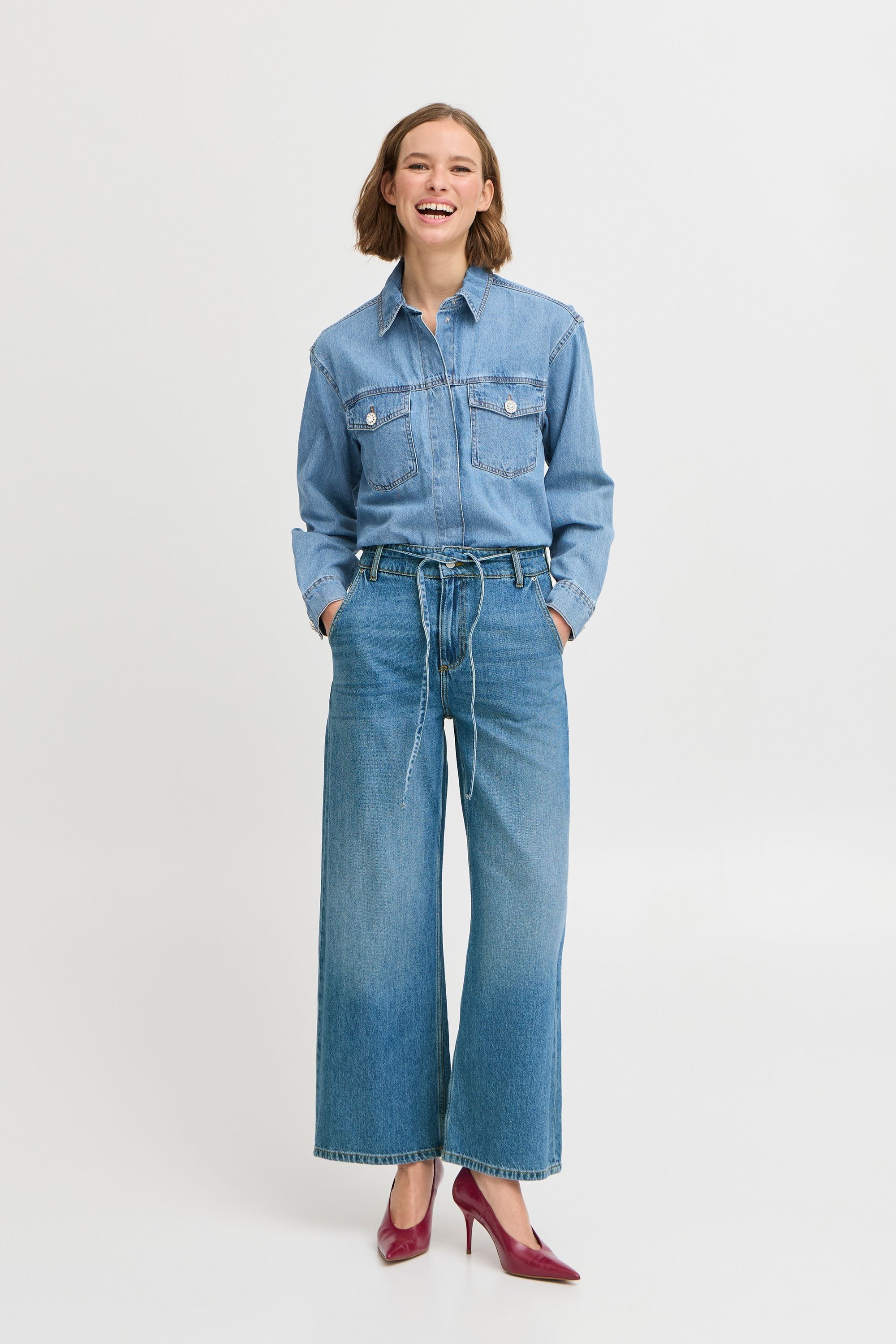 b.young Bequeme Jeans »Bequeme Jeans BYKIMU BELT JEANS -«