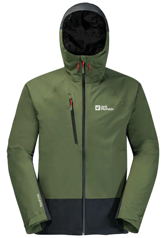 Jack Wolfskin Outdoorjacke »EAGLE PEAK 2L JKT M«, mit Kapuze