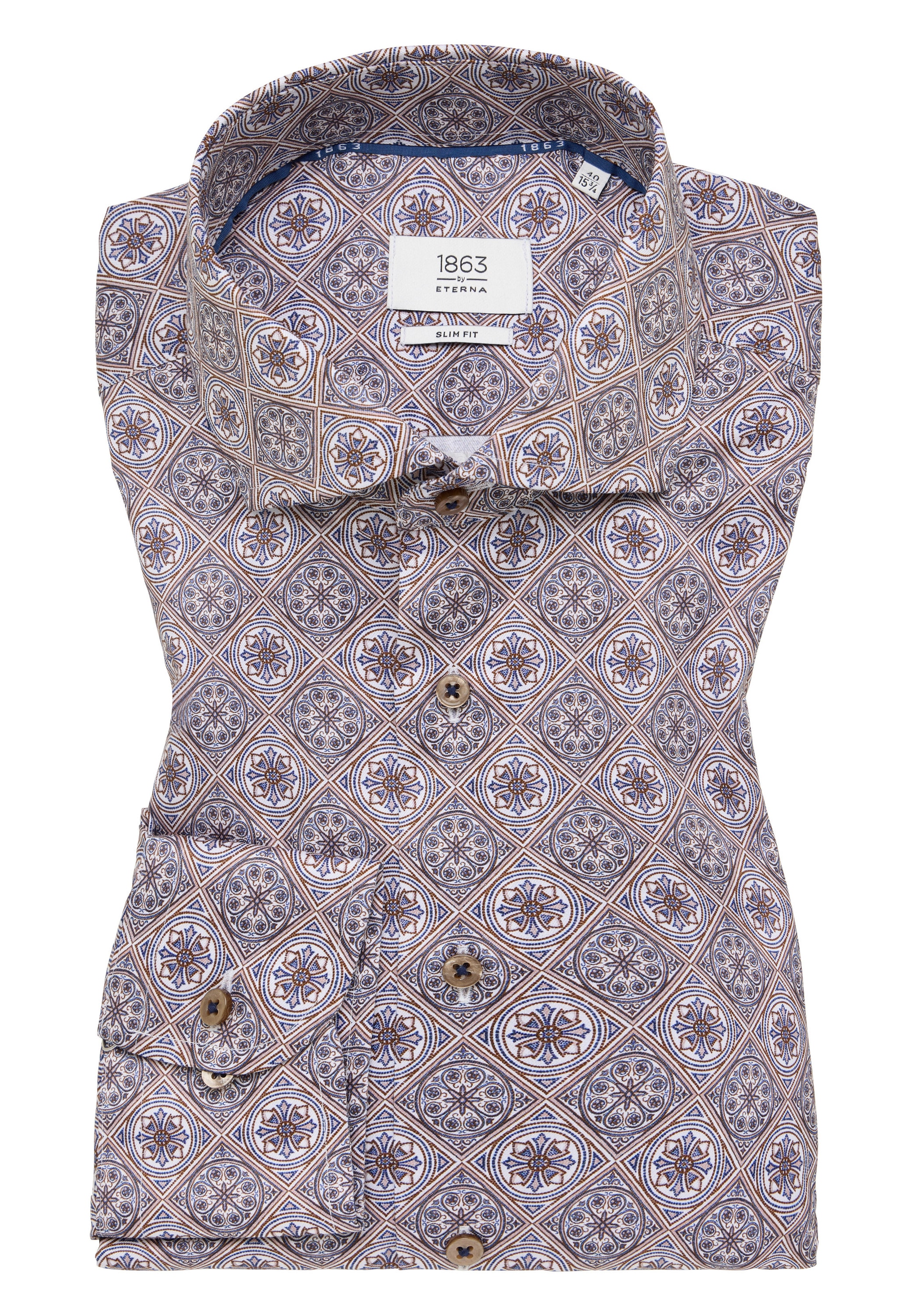 Eterna Langarmhemd »SLIM FIT«, NON IRON (bügelfrei)