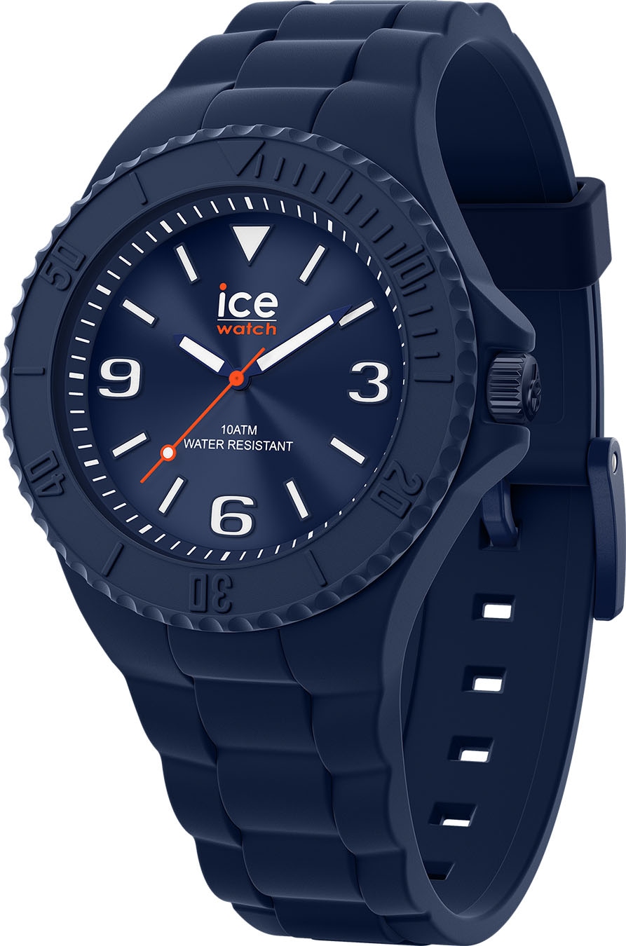 Large Quarzuhr ♕ 019875« ice-watch Dark »ICE bei blue - generation 3H, - -