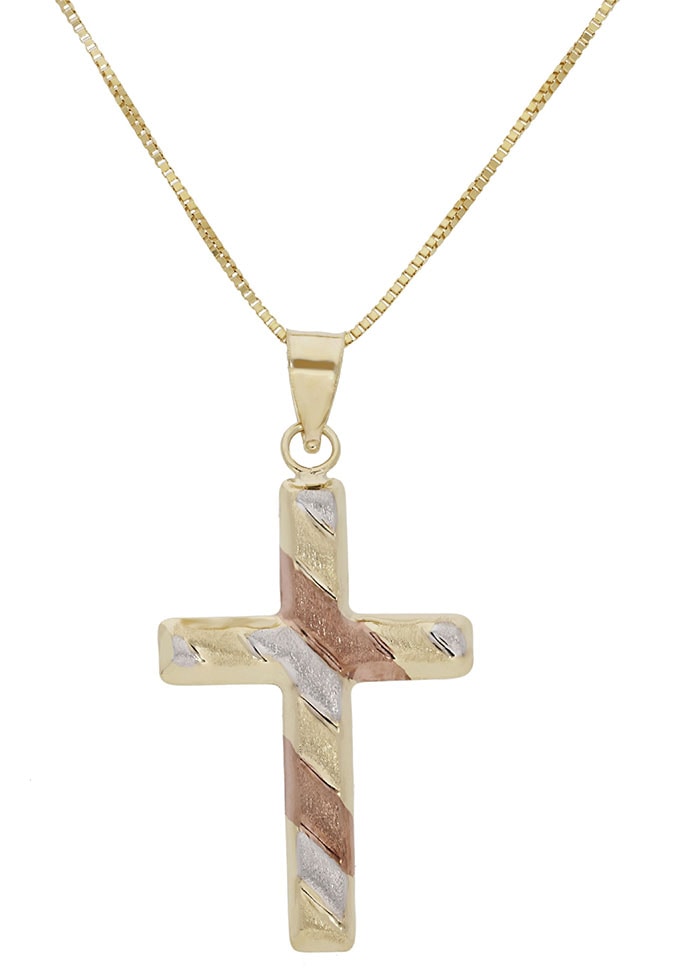Firetti Kreuzkette »Kreuz, tricolor« kaufen bequem