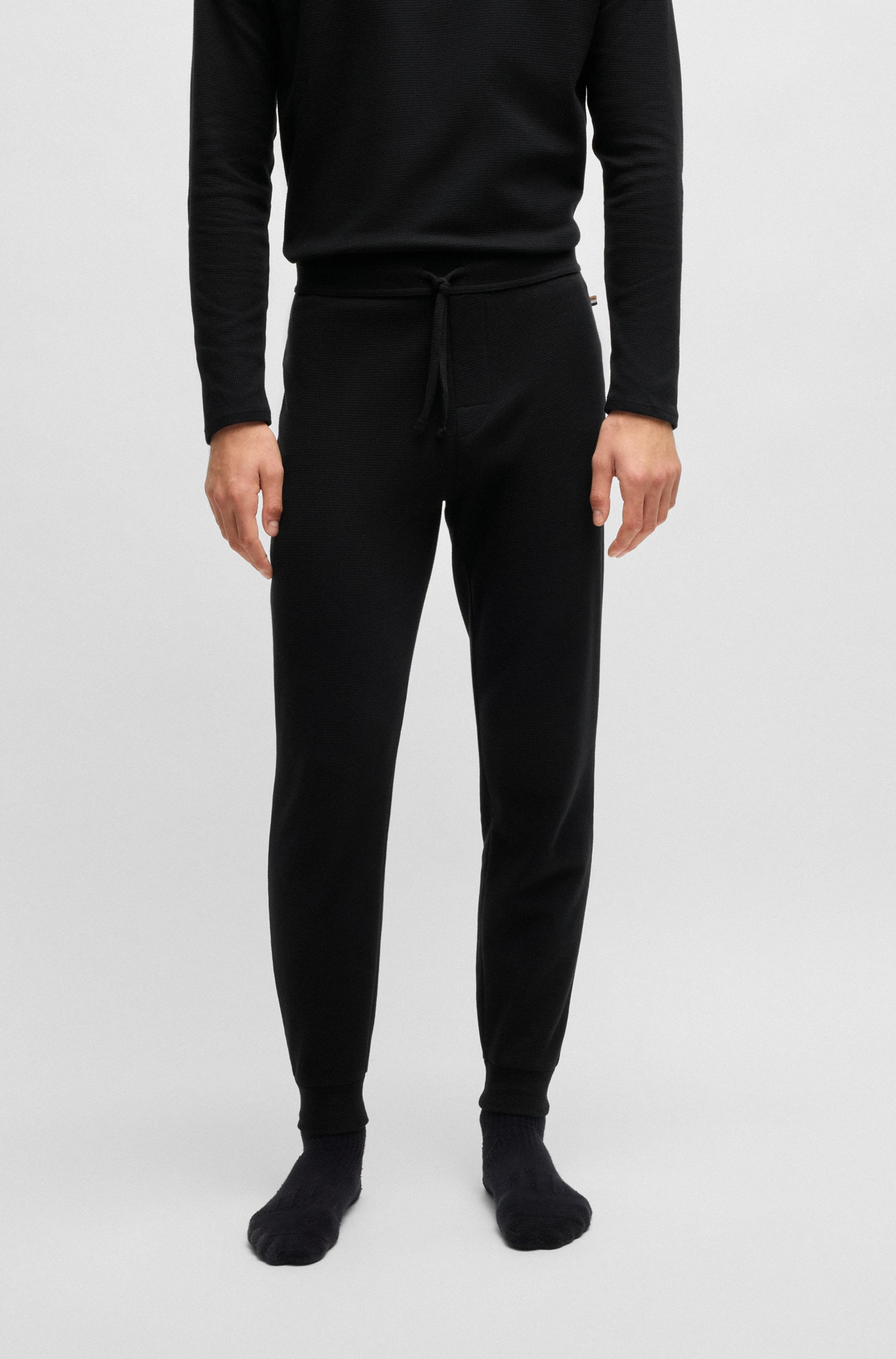 BOSS Pyjamahose »Waffle Pants Cuf«