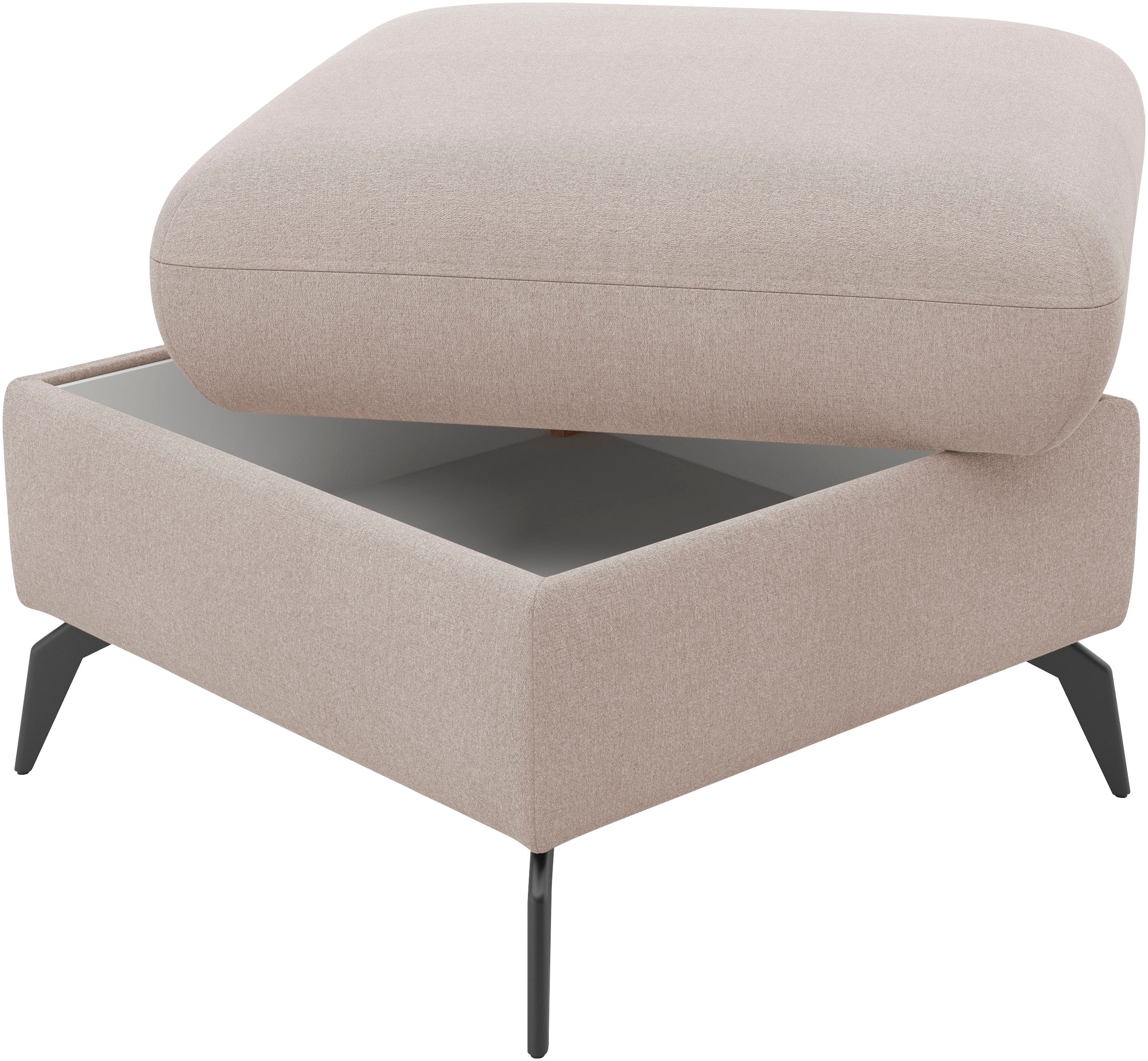 Home affaire Polsterhocker »Rochelle«, (1 St.), moderne 15 cm Metallfüße